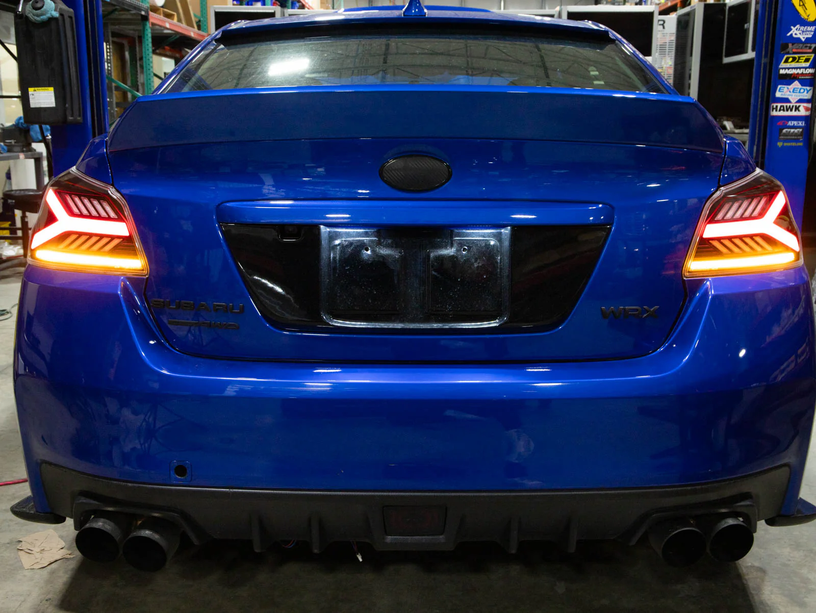 OLM LED Tail Lights WRX & STI (2015-2021) Y-Spec Clear Lens / Red Optic OLME.47004.1-CR - Image 3