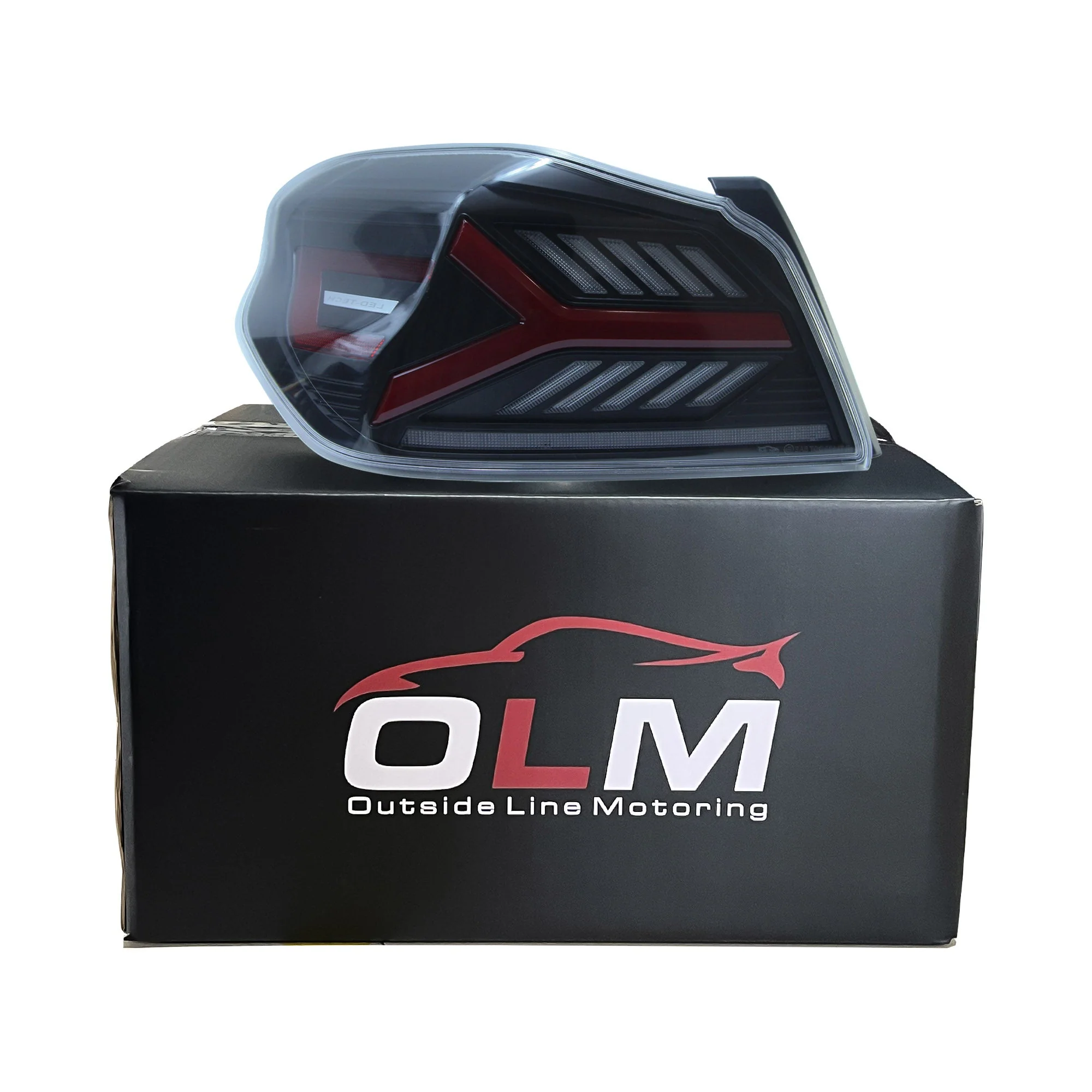 OLM LED Tail Lights WRX & STI (2015-2021) Y-Spec Clear Lens / Red Optic OLME.47004.1-CR - Image 4