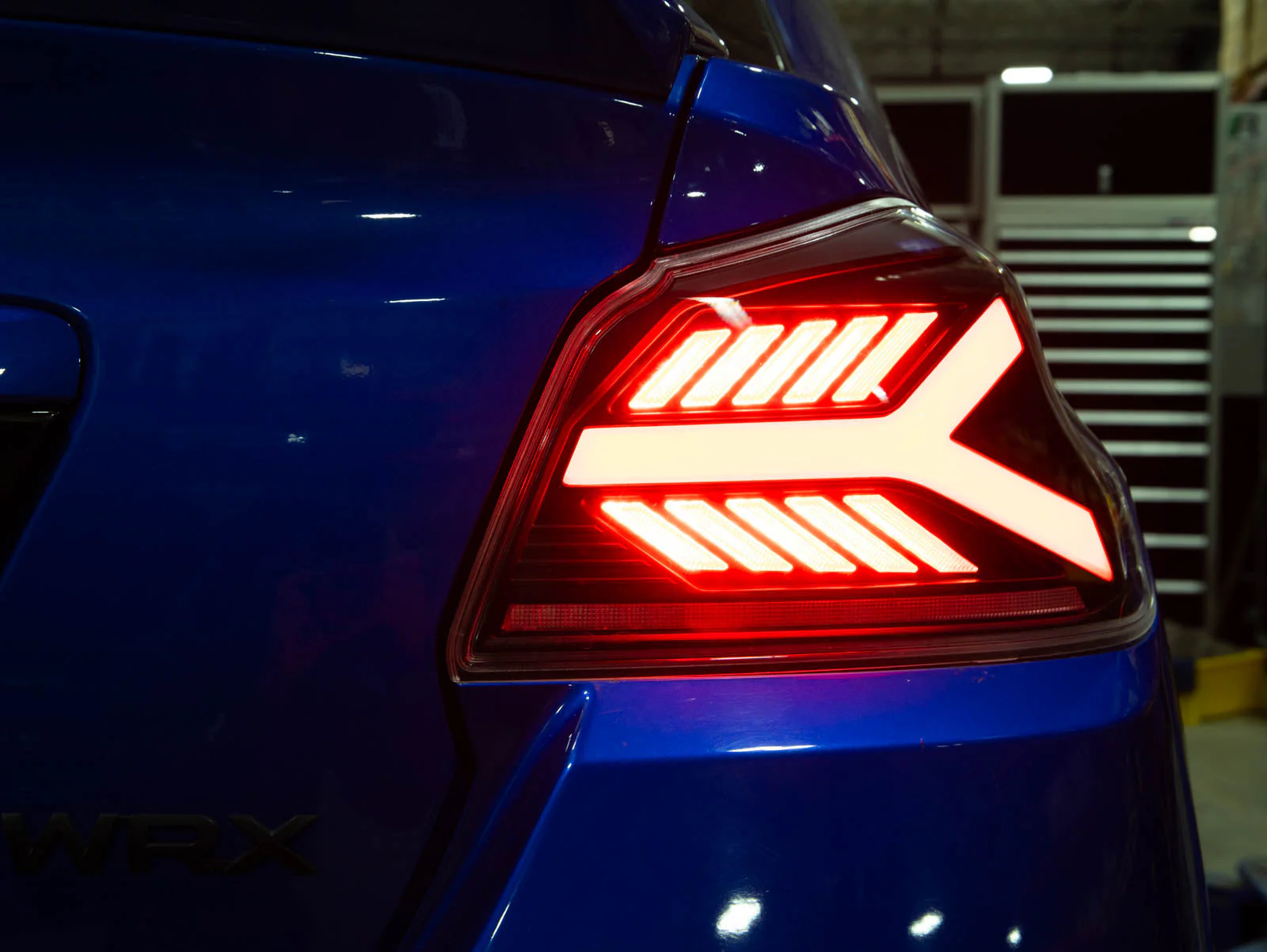 OLM LED Tail Lights for Subaru WRX / WRX STI (2015-2021) Y-Spec - Clear Lens / White Optic OLME.47004.1-CW