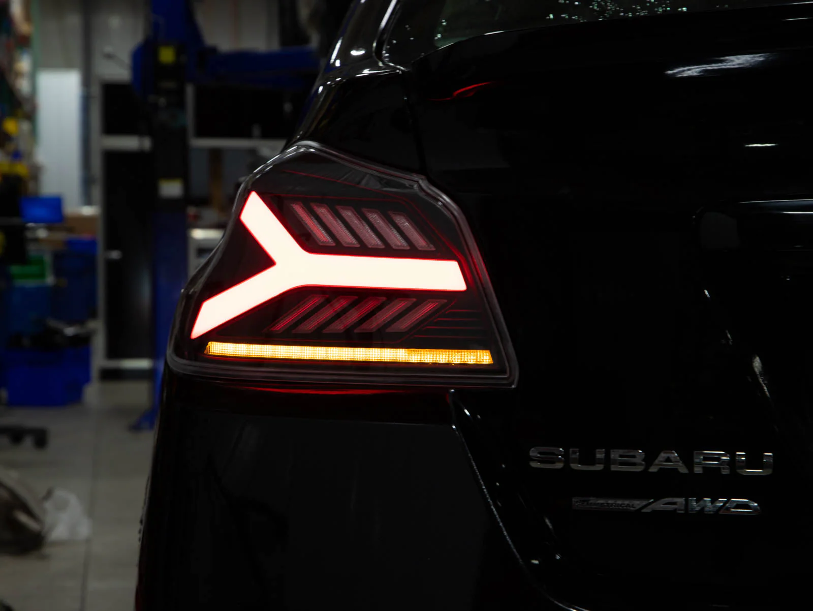 OLM LED Tail Lights for Subaru WRX / WRX STI (2015-2021) Y-Spec - Clear Lens / White Optic OLME.47004.1-CW - Image 7