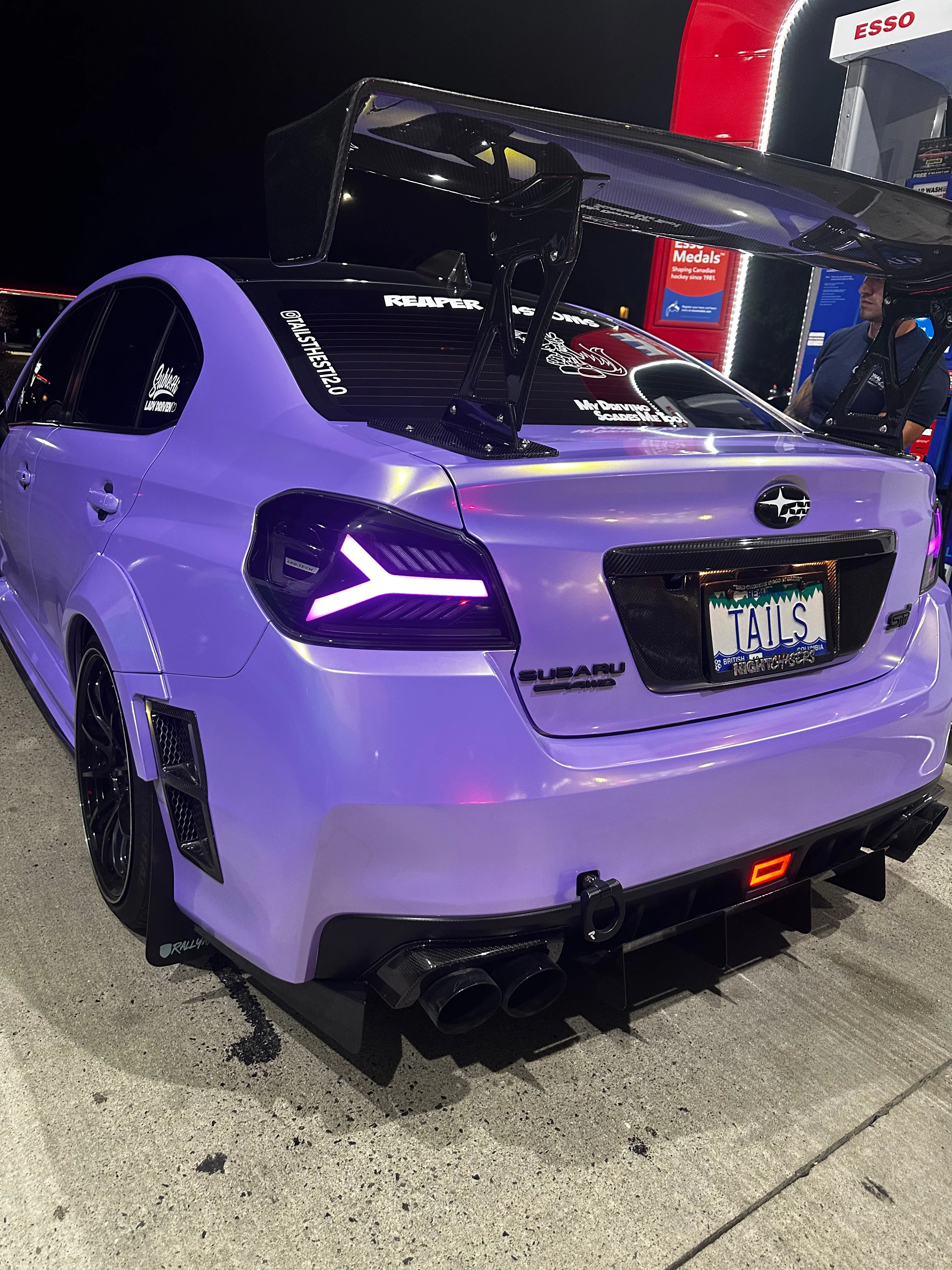 OLM LED Tail Lights Subaru WRX / WRX STI (2015-2021) Y-Spec - Smoke Lens White Optic with RGB OLME.47004.1-RGB - Image 3