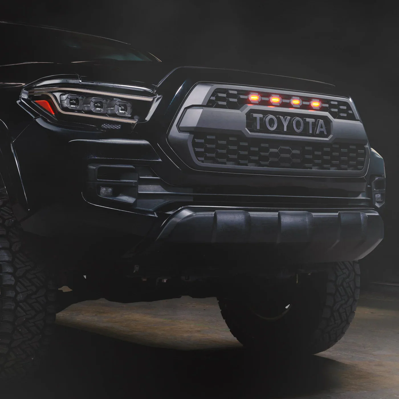 Oracle Pre-Runner LED Grille Lights for Toyota Tacoma SR5 or TRD Pro (2016–2023) Tinted Amber - Image 10
