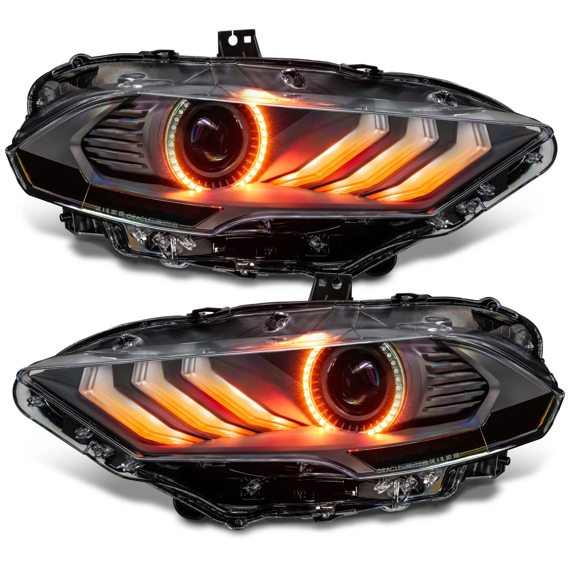 Oracle LED Projector Headlights Ford Mustang S550 (2018-2023) RGB Colorshift w/ Sequential Signal 8204-332 - Image 16