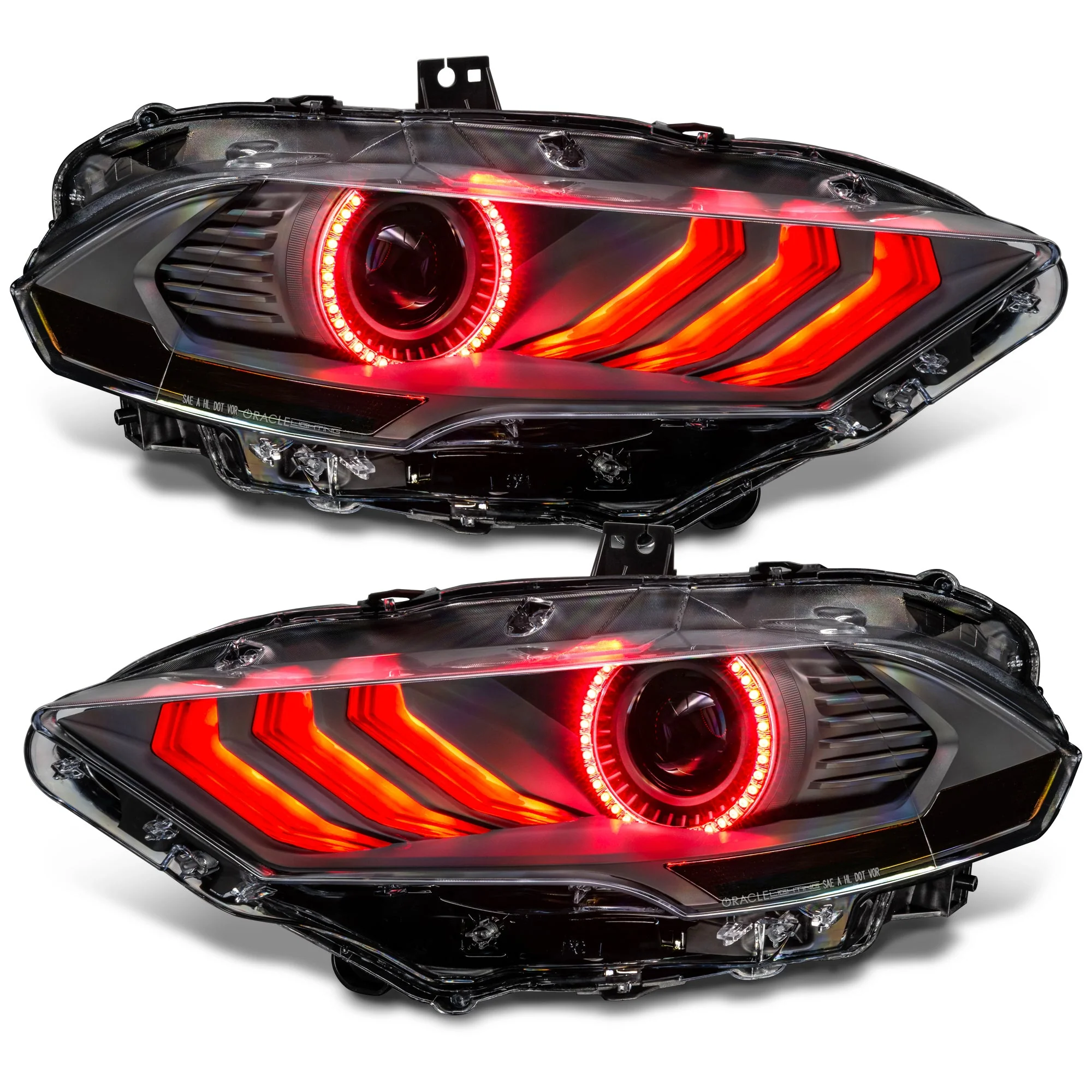 Oracle LED Projector Headlights Ford Mustang S550 (2018-2023) RGB Colorshift w/ Sequential Signal 8204-332 - Image 18