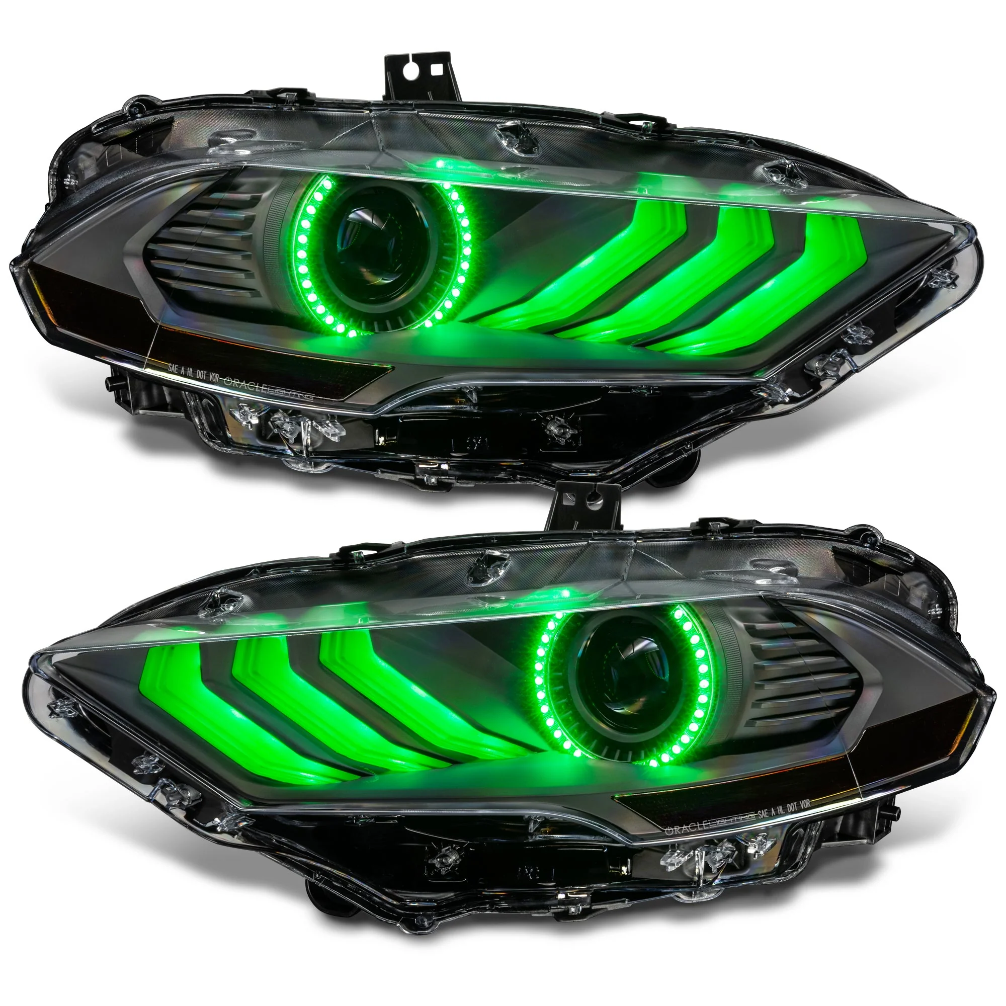 Oracle LED Projector Headlights Ford Mustang S550 (2018-2023) RGB Colorshift w/ Sequential Signal 8204-332 - Image 19
