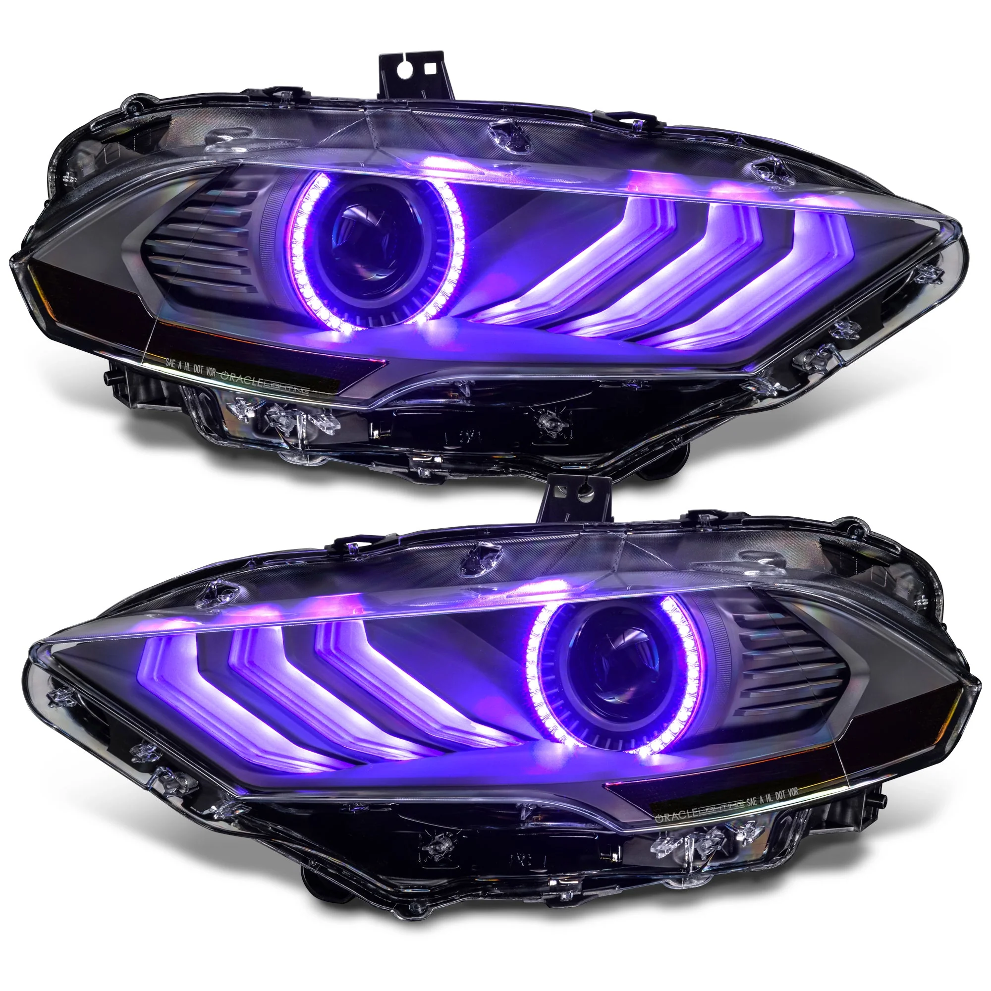 Oracle LED Projector Headlights Ford Mustang S550 (2018-2023) RGB Colorshift w/ Sequential Signal 8204-332 - Image 22
