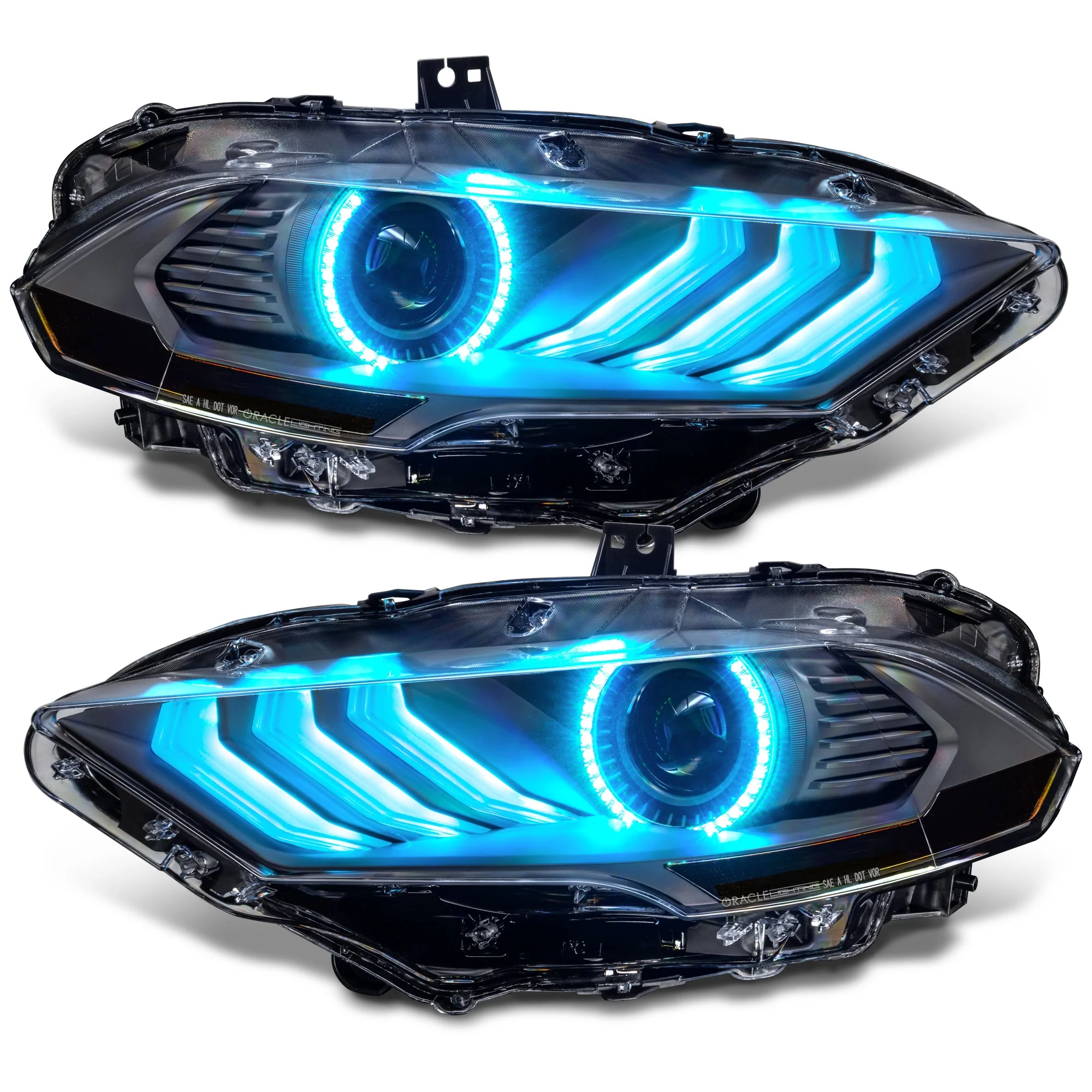 Oracle LED Projector Headlights Ford Mustang S550 (2018-2023) RGB Colorshift w/ Sequential Signal 8204-332 - Image 24
