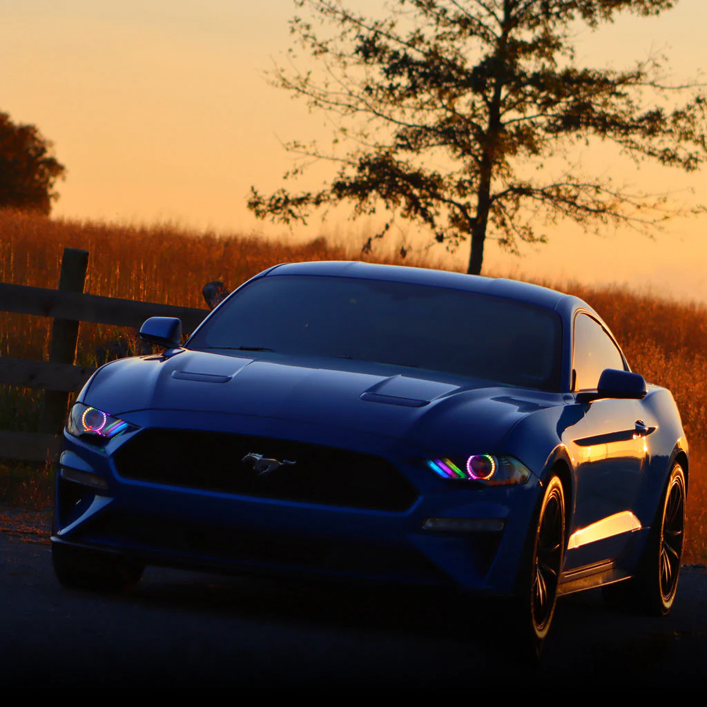 Oracle LED Projector Headlights Ford Mustang S550 (2018-2023) RGB Colorshift w/ Sequential Signal 8204-332 - Image 6