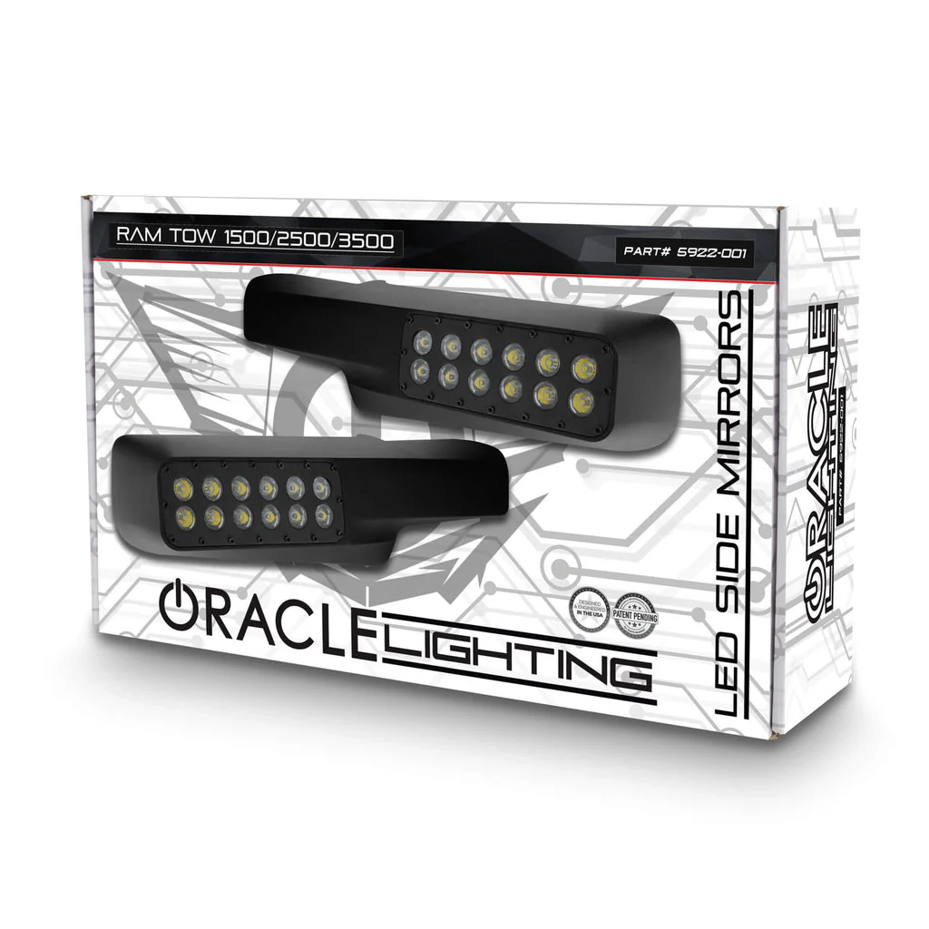 Oracle LED Towing Side Mirror Ditch Lights Ram 1500 2500 3500 (2010-2022) Off-Road 5922-001 - Image 9