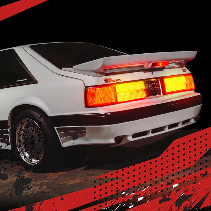 Oracle Lighting LED Tail Light Conversion Kit for Ford Mustang LX Foxbody (1987-1993) with Sequential Turn Signals - Plug & Play 8208-023 - Image 3