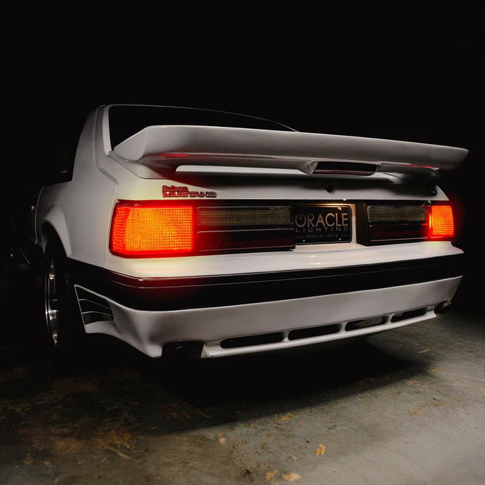 Oracle Lighting LED Tail Light Conversion Kit for Ford Mustang LX Foxbody (1987-1993) with Sequential Turn Signals - Plug & Play 8208-023 - Image 4