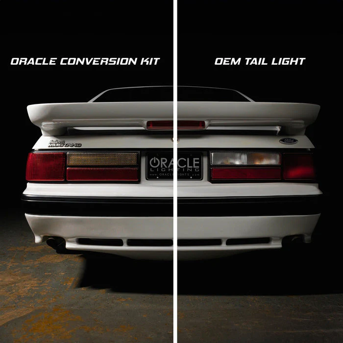 Oracle Lighting LED Tail Light Conversion Kit for Ford Mustang LX Foxbody (1987-1993) with Sequential Turn Signals - Plug & Play 8208-023 - Image 6
