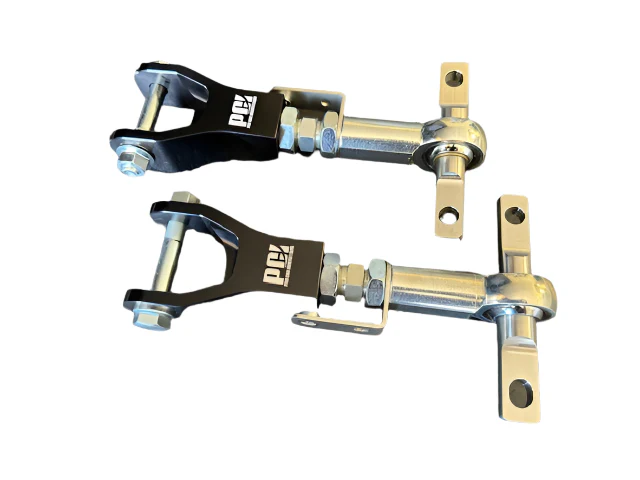 PCI Racing Rear Upper Camber Arms Honda Civic EP3 (01-05) Acura RSX (02-06) Black - Pair - Image 2