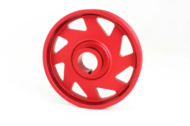 Perrin Lightweight Crank Pulley Honda Civic Type R (17-21) PHP-ENG-100RD - Red - Image 4