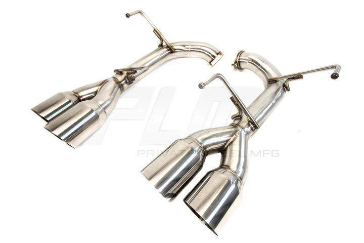 PLM Exhaust for Subaru WRX / STi (2011-2020) Axleback Muffler Delete - Polished or Titanium Blue Tip - Image 11