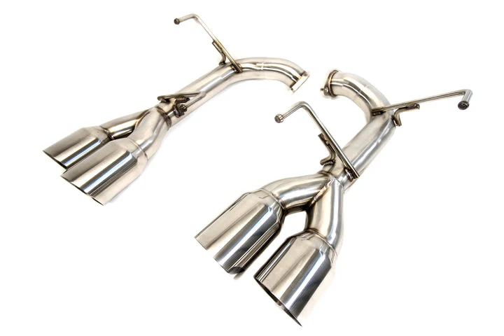 PLM Exhaust for Subaru WRX / STi (2011-2020) Axleback Muffler Delete - Polished or Titanium Blue Tip - Image 6