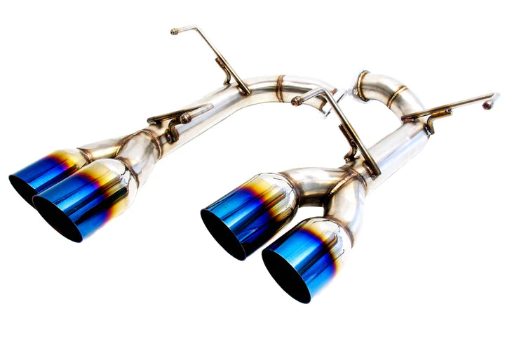 PLM Exhaust for Subaru WRX / STi (2011-2020) Axleback Muffler Delete - Polished or Titanium Blue Tip - Image 7