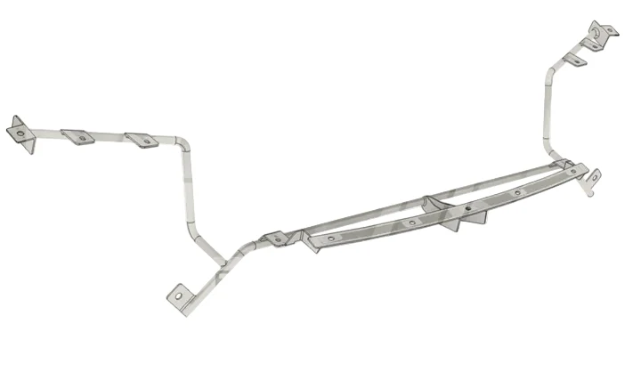 PLM Tubular Upper Radiator Support for Honda Civic EK (1996-2000) Stainless Steel RAD-SUP-EK - Image 6