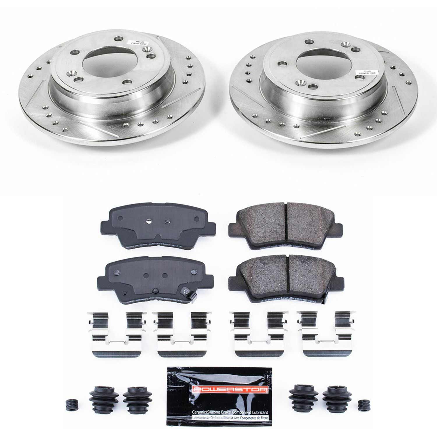 PowerStop Z23 Evolution Hyundai Elantra GT (13-17) Sport Brake Rotors + Pads - Front or Rear - Image 4