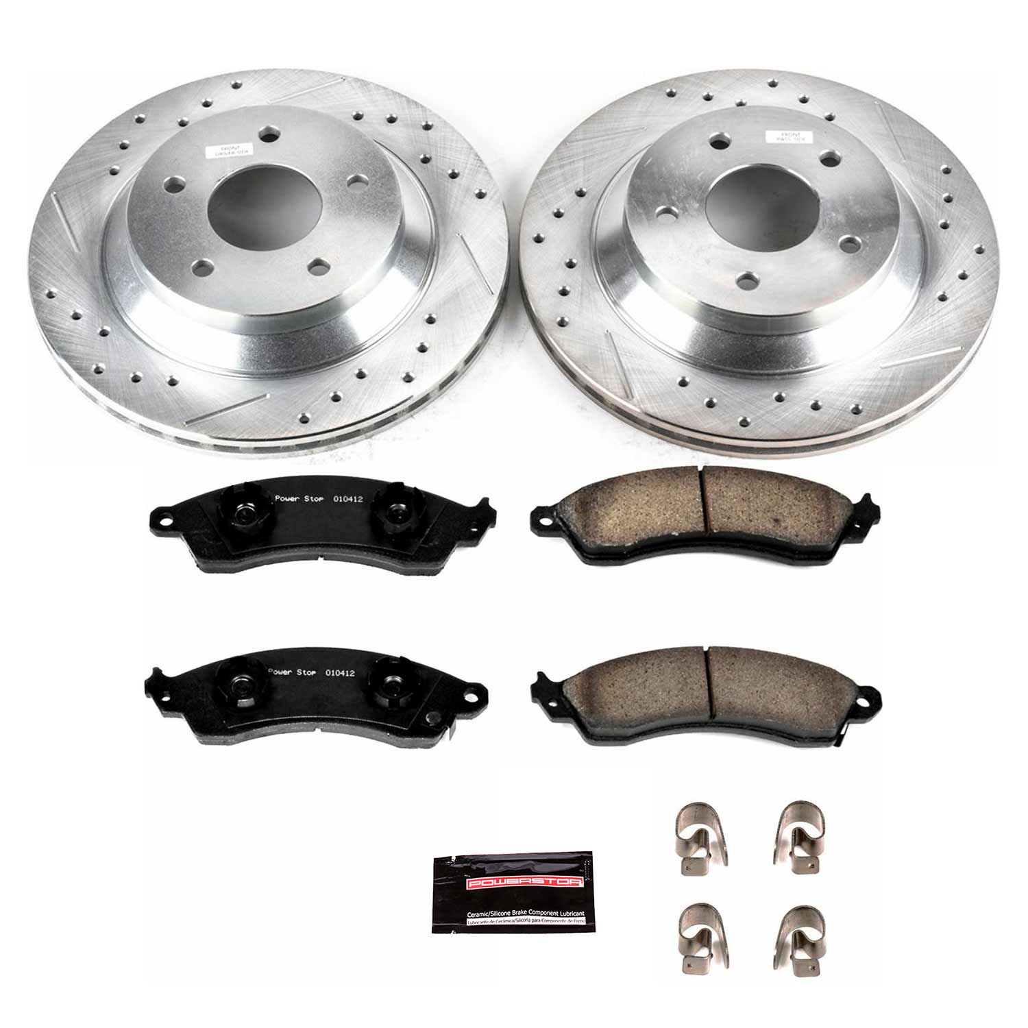PowerStop Z23 Rear Brake Kit Chevy Corvette (88-95) Corvette (1996) Performance Rotors & Pads K1523