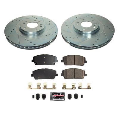 PowerStop Z23 Front Brake Kit Hyundai Palisade (20–25) Performance Rotors & Pads K8750