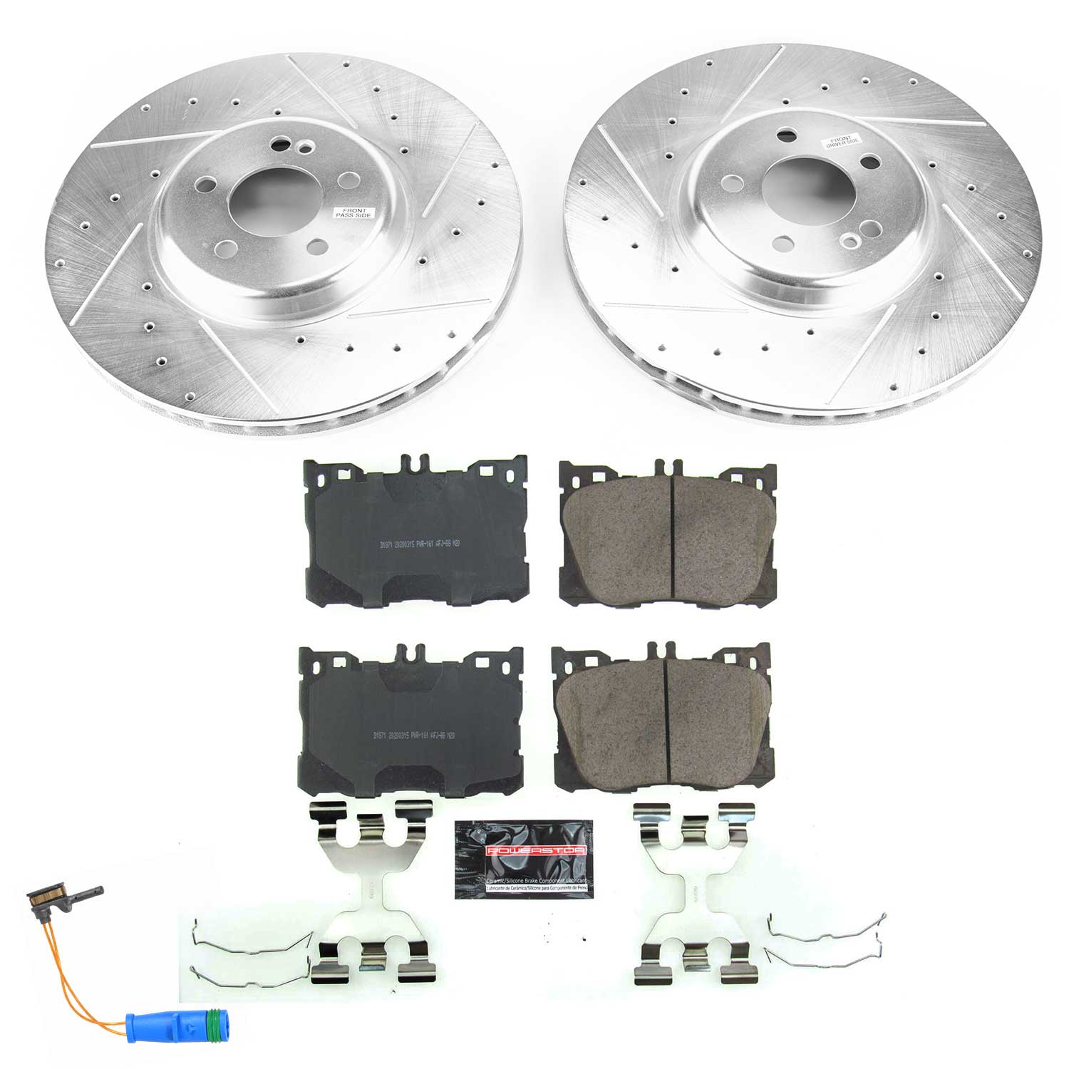 PowerStop Z23 Front Brake Kit Mercedes C43 AMG / C450 AMG / CLS450 (17-22) Performance Rotors & Pads K7986
