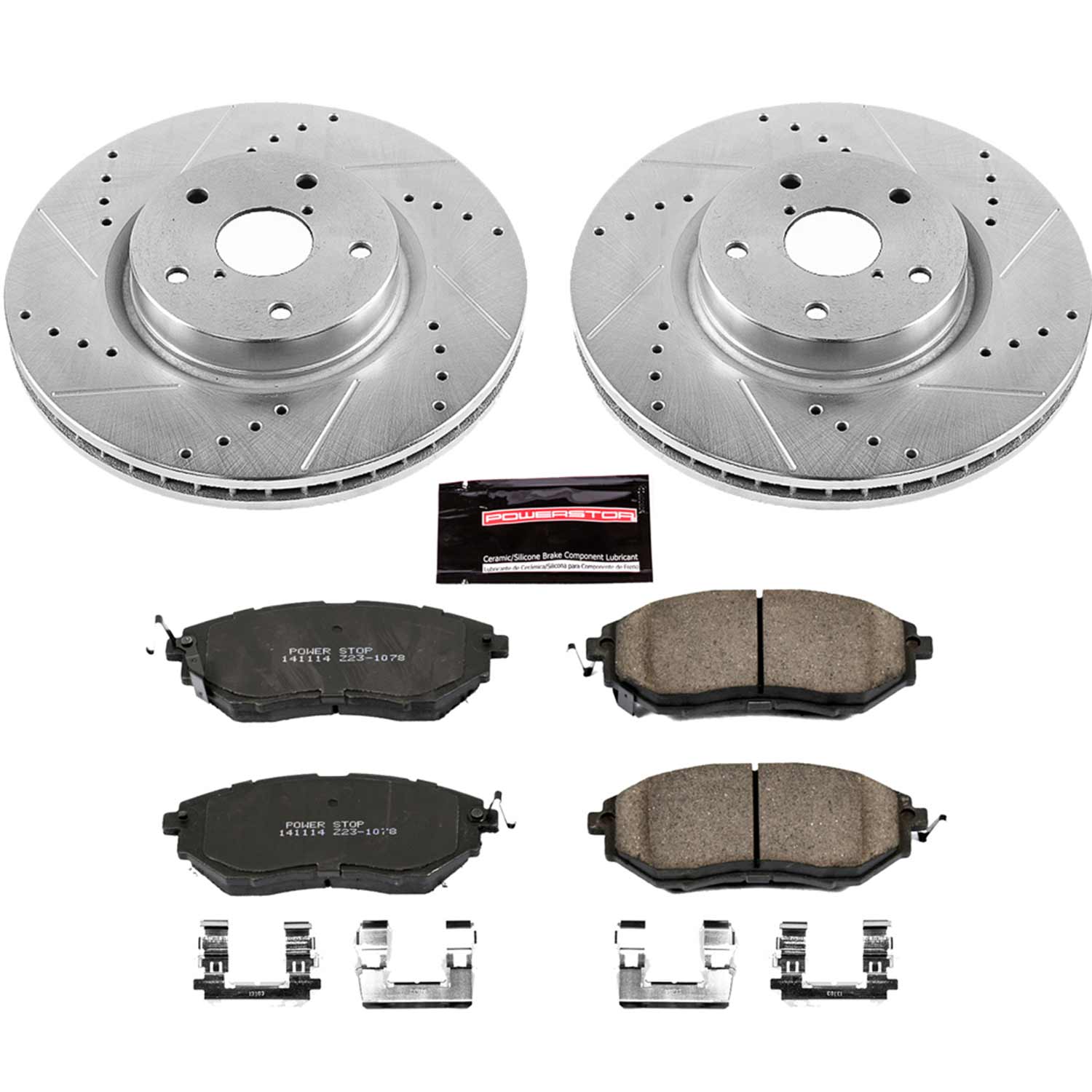 PowerStop Z23 Front Brake Kit Subaru Outback (15–19) Performance Rotors & Pads K4603