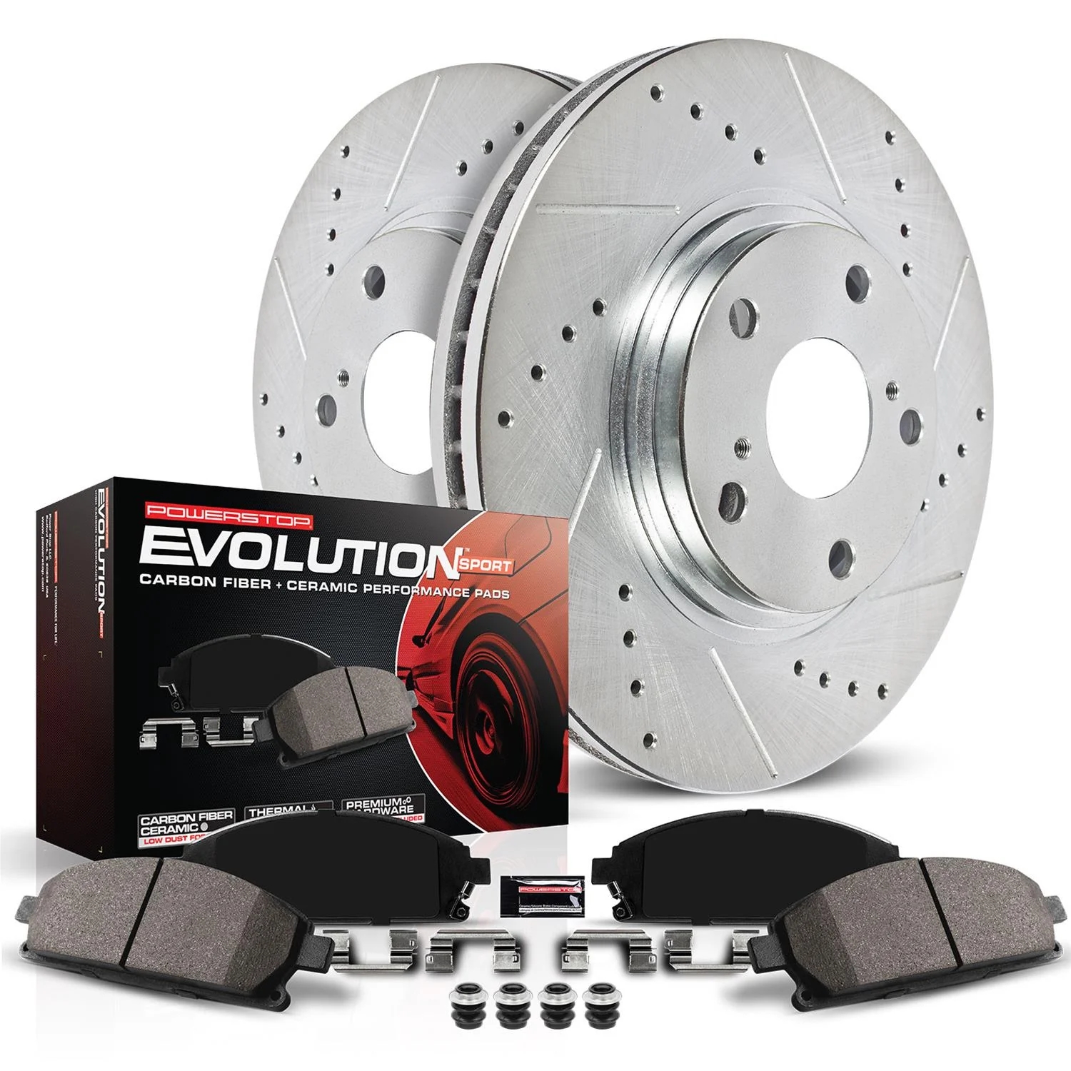 PowerStop Z23 Front Brake Kit BMW Z3 (97–02) Performance Rotors & Pads K496 - Image 2