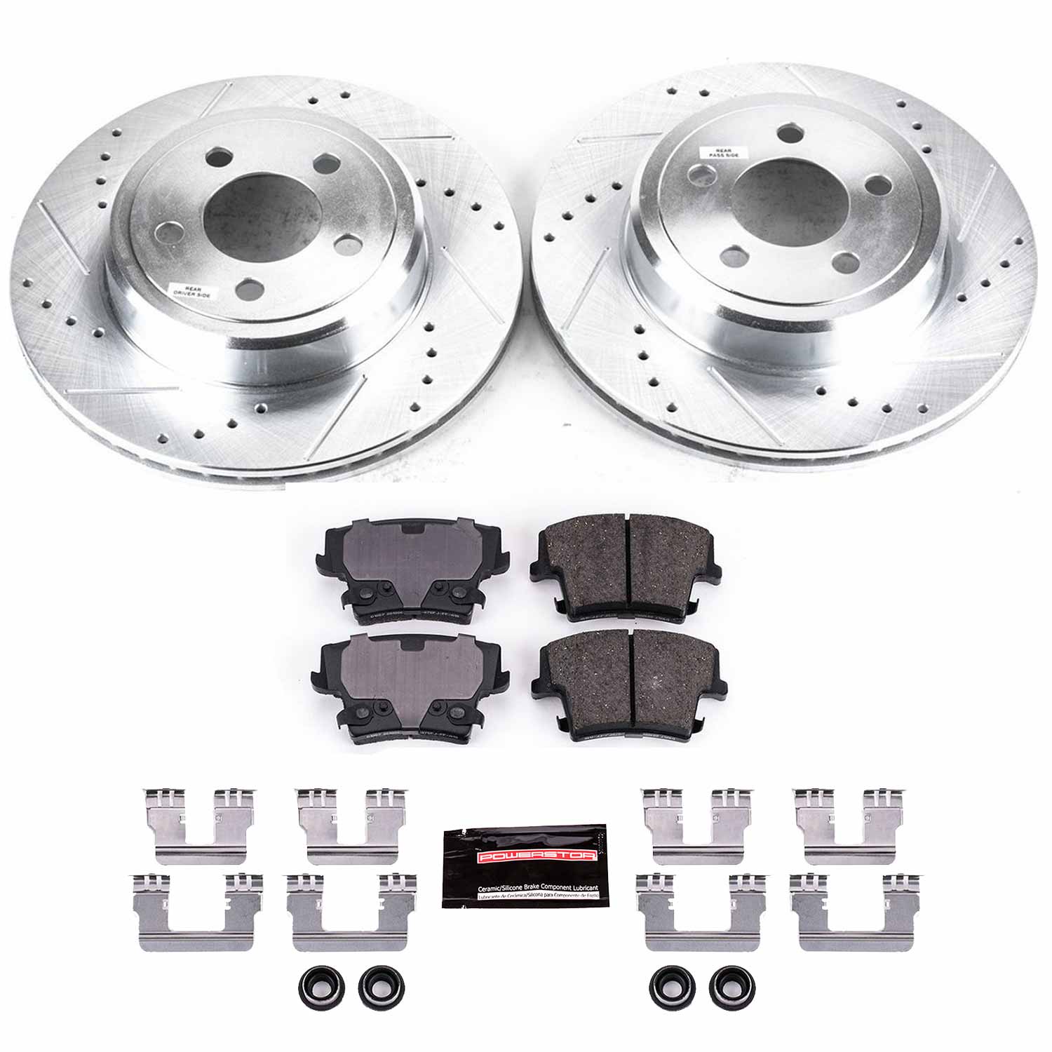 PowerStop Z23 Rear Brake Kit Chrysler 300 (05-23) Performance Rotors & Pads K1720