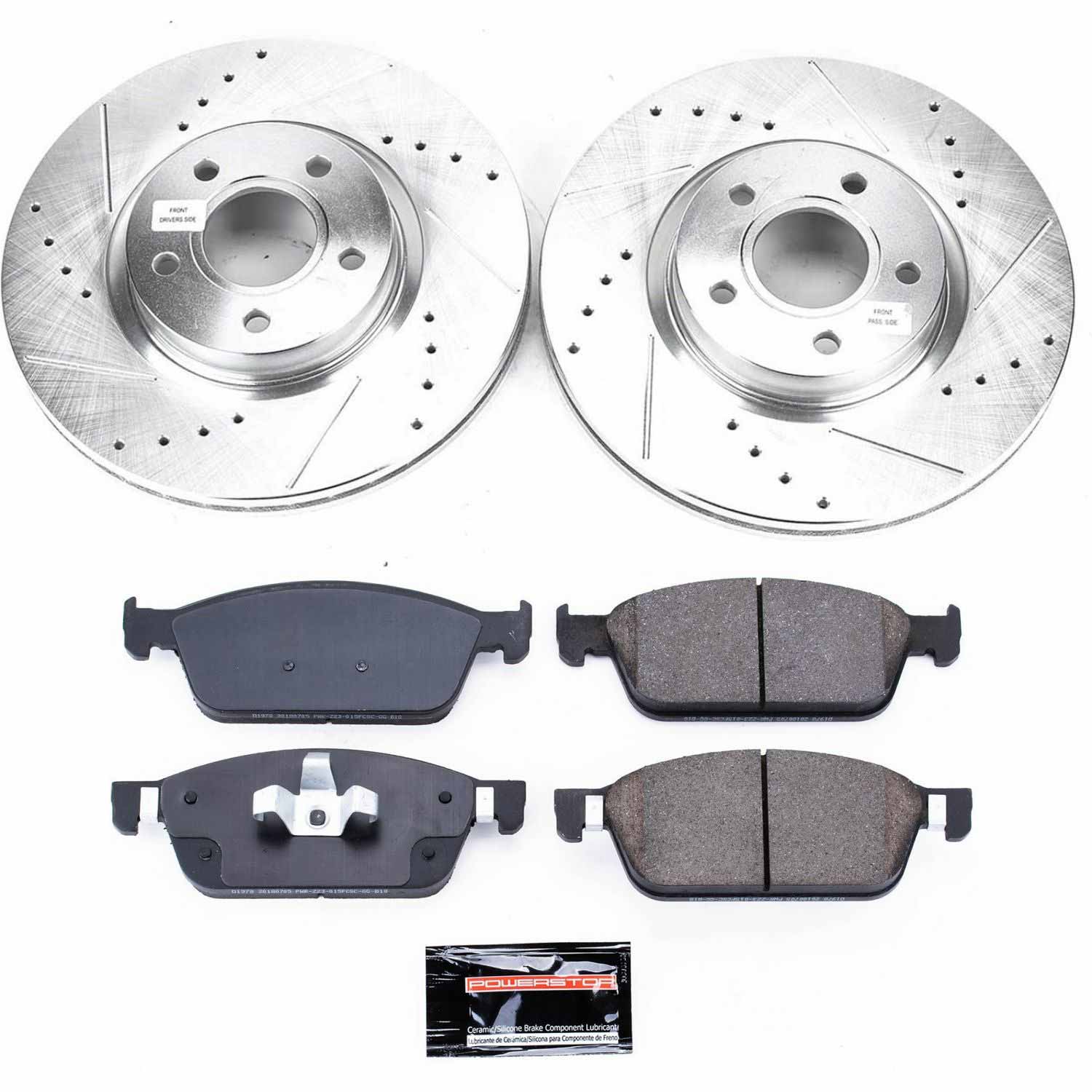 PowerStop Z23 Rear Brake Kit Ford Fusion Energi (17-20) Performance Rotors & Pads K7723