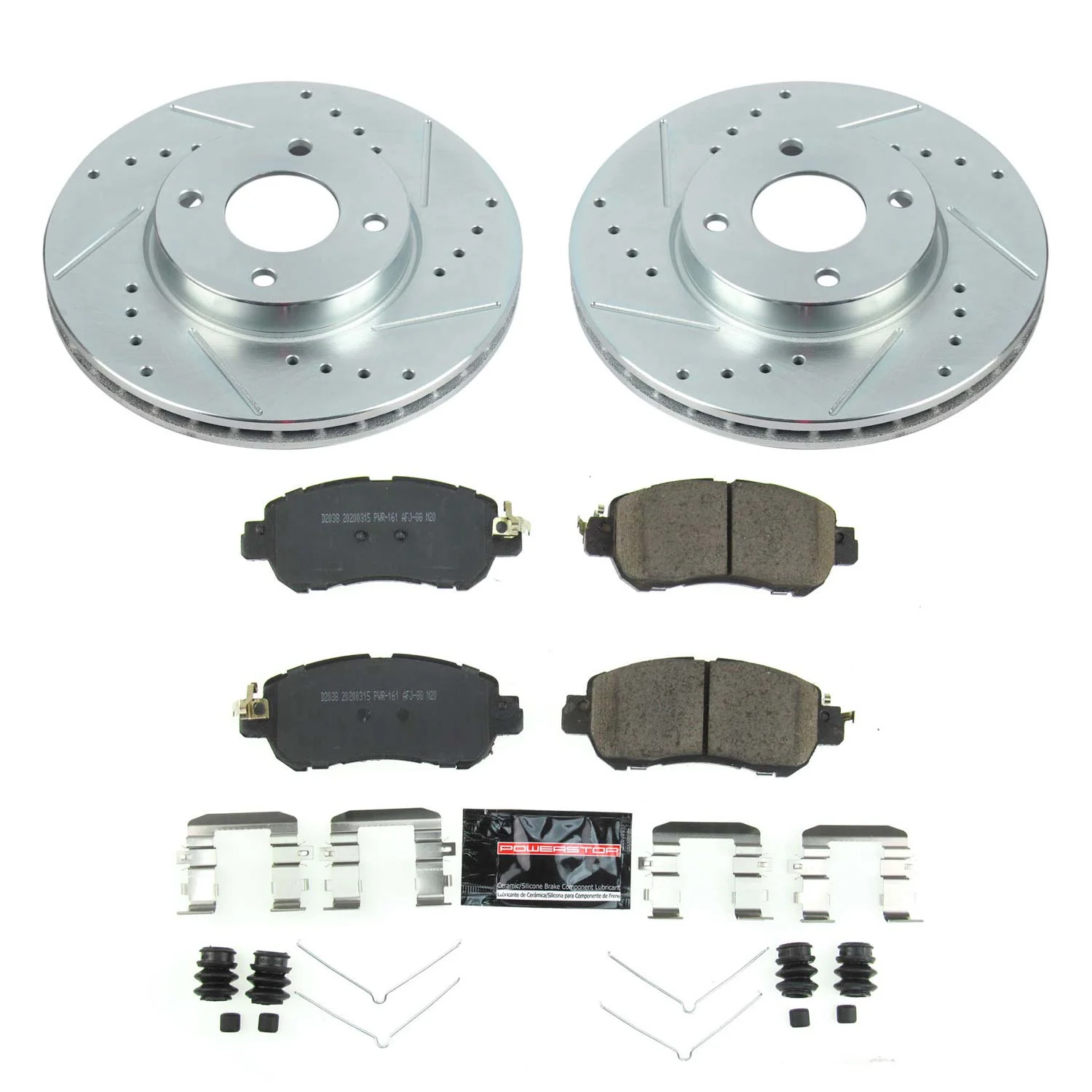 PowerStop Z23 Front Brake Kit Nissan Versa (20-24) Performance Rotors & Pads K8326