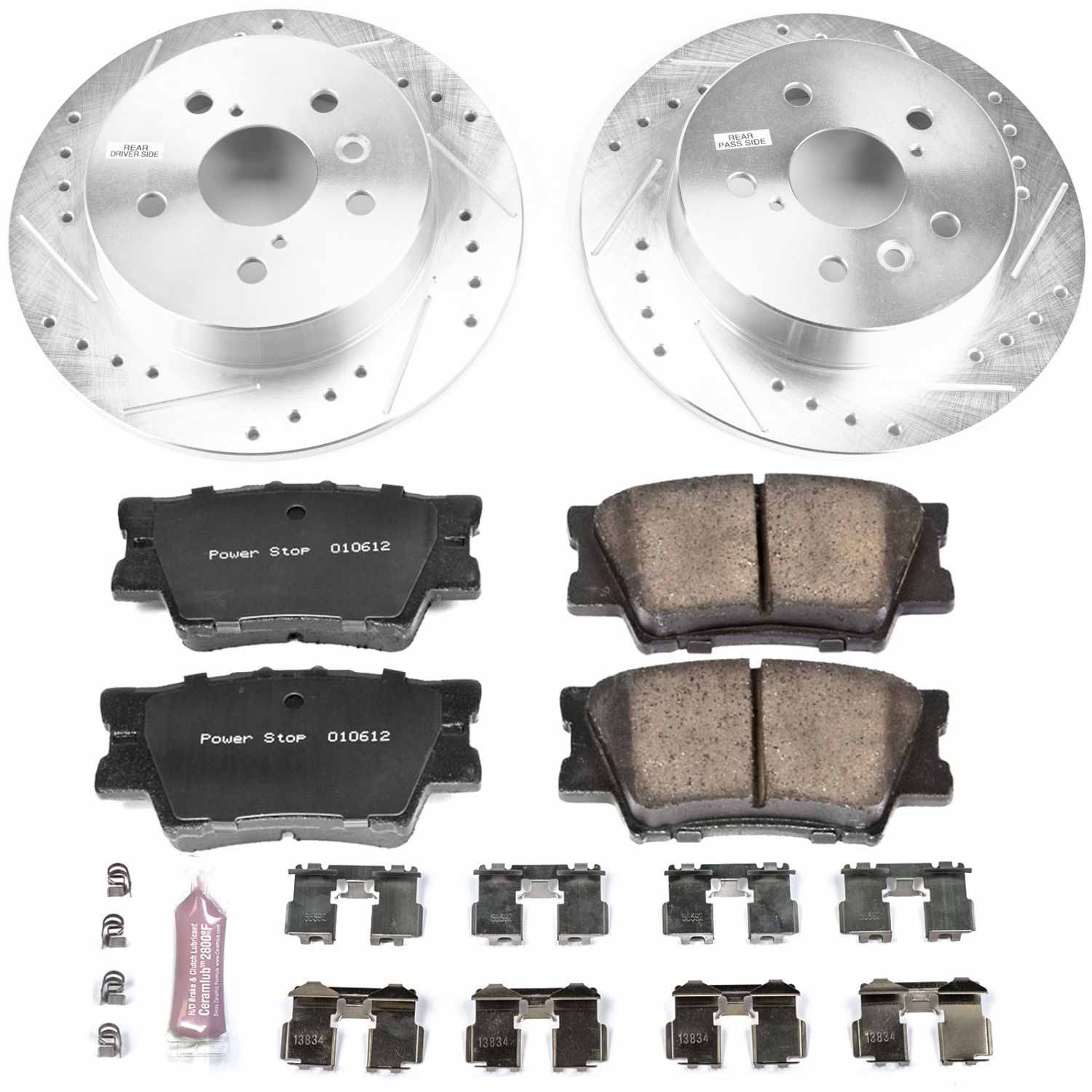 PowerStop Z23 Rear Brake Kit Toyota Camry (18–24) Performance Rotors & Pads K7905