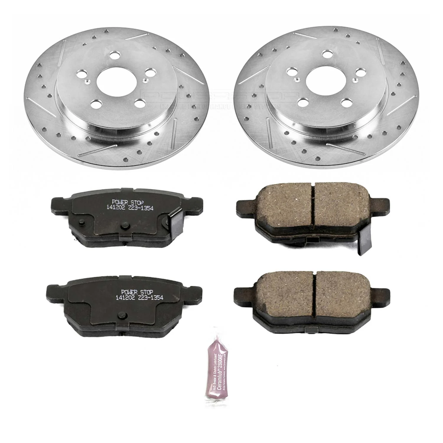 PowerStop Z23 Rear Brake Kit Toyota Corolla (09-10, 14-19) Performance Rotors & Pads K4736
