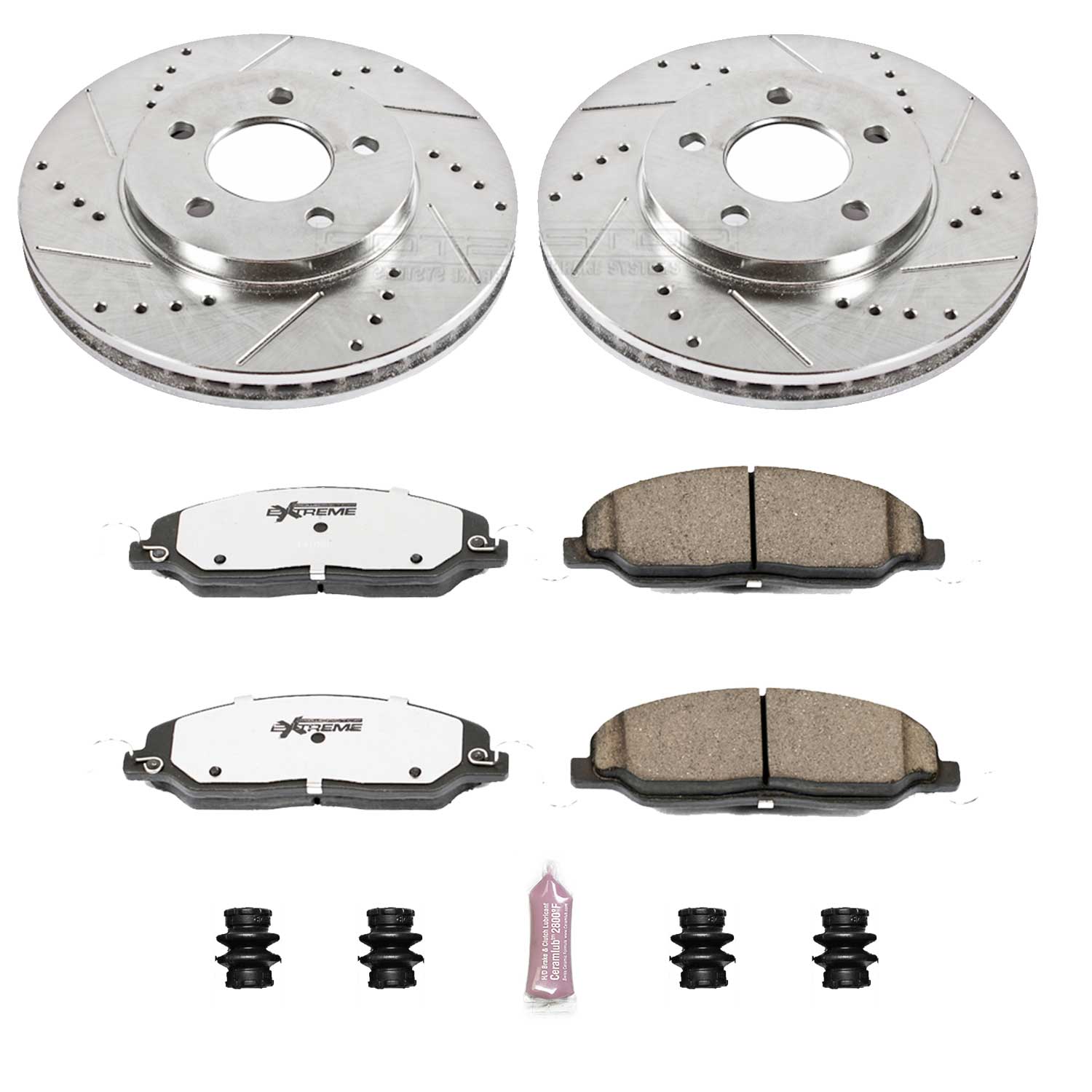 PowerStop Z26 Rear Brake Kit Ford Mustang (05-11) Performance Rotors & Pads K1384-26