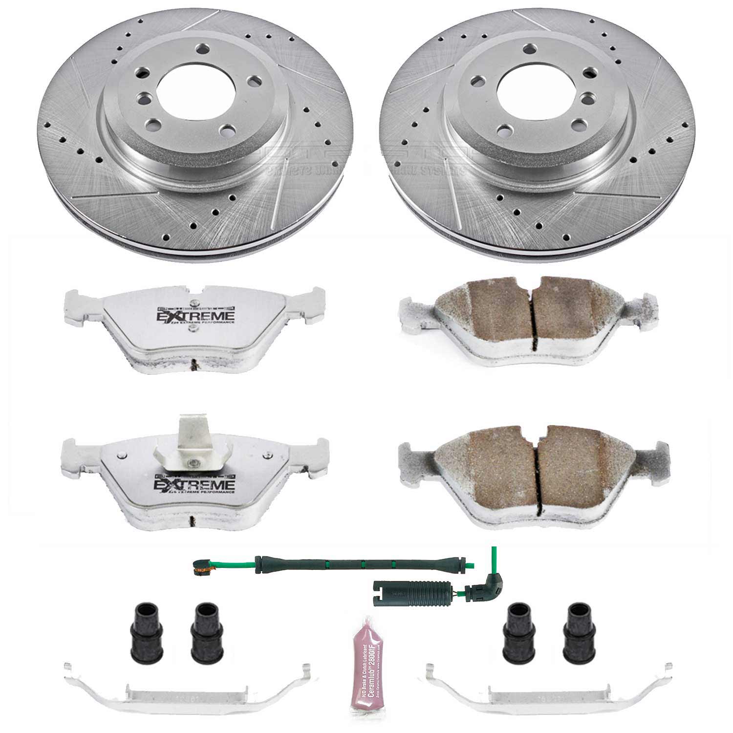 PowerStop Z26 Front Brake Kit BMW 330Ci 330i 330xi (01-06) Performance Rotors & Pads K933-26