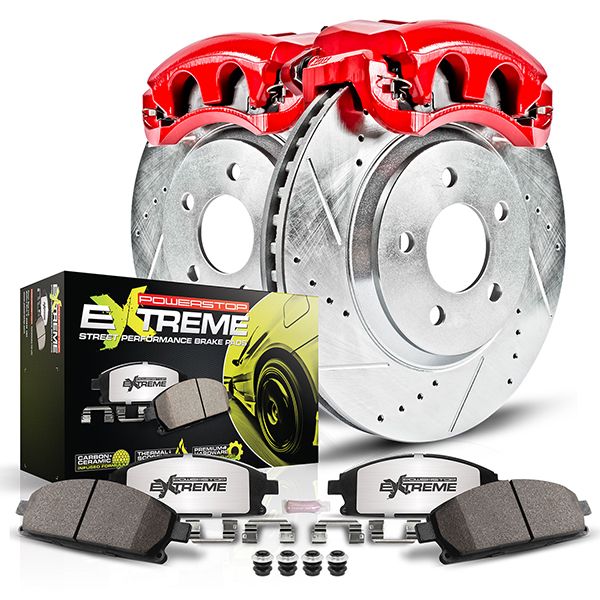 PowerStop Z26 Rear Brake Kit VW Jetta (01–05) Performance Rotors & Pads w/ Calipers KC847-26 - Image 2