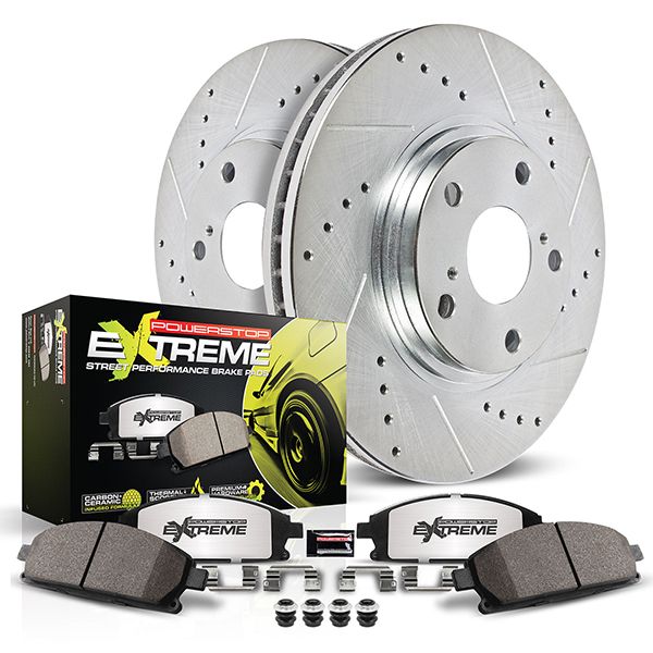 PowerStop Z26 Front Brake Kit Subaru WRX (15-21) Performance Rotors & Pads K4603-26 - Image 2