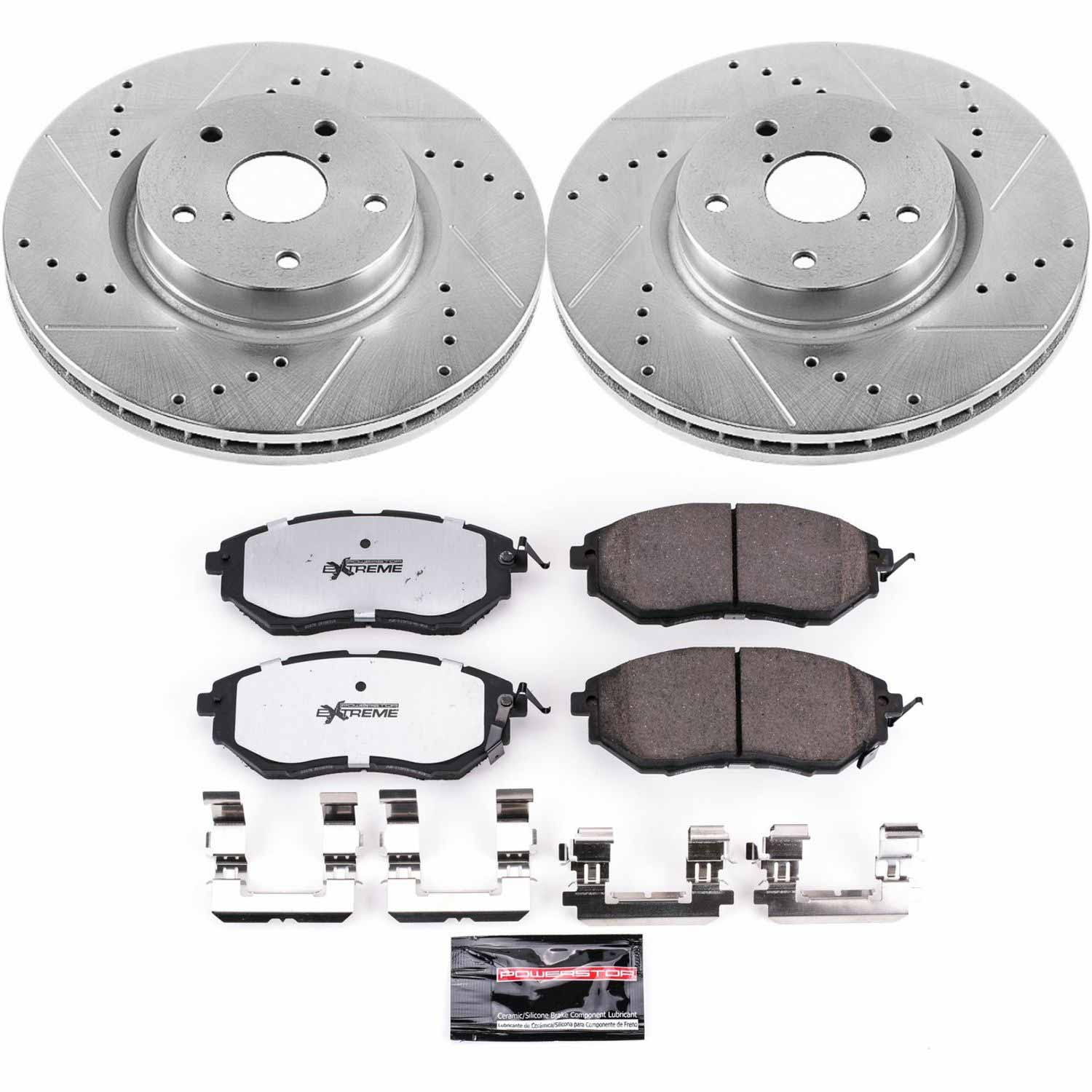 PowerStop Z26 Front Brake Kit Subaru Legacy 3.6R (15–19) Performance Rotors & Pads K4603-26
