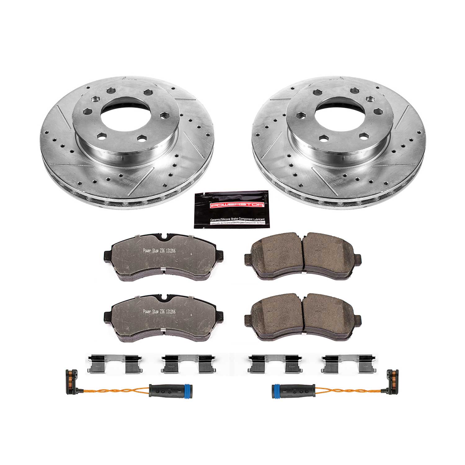 PowerStop Z36 Front Brake Kit Mercedes eSprinter (2024) Performance Rotors & Pads K6234-36