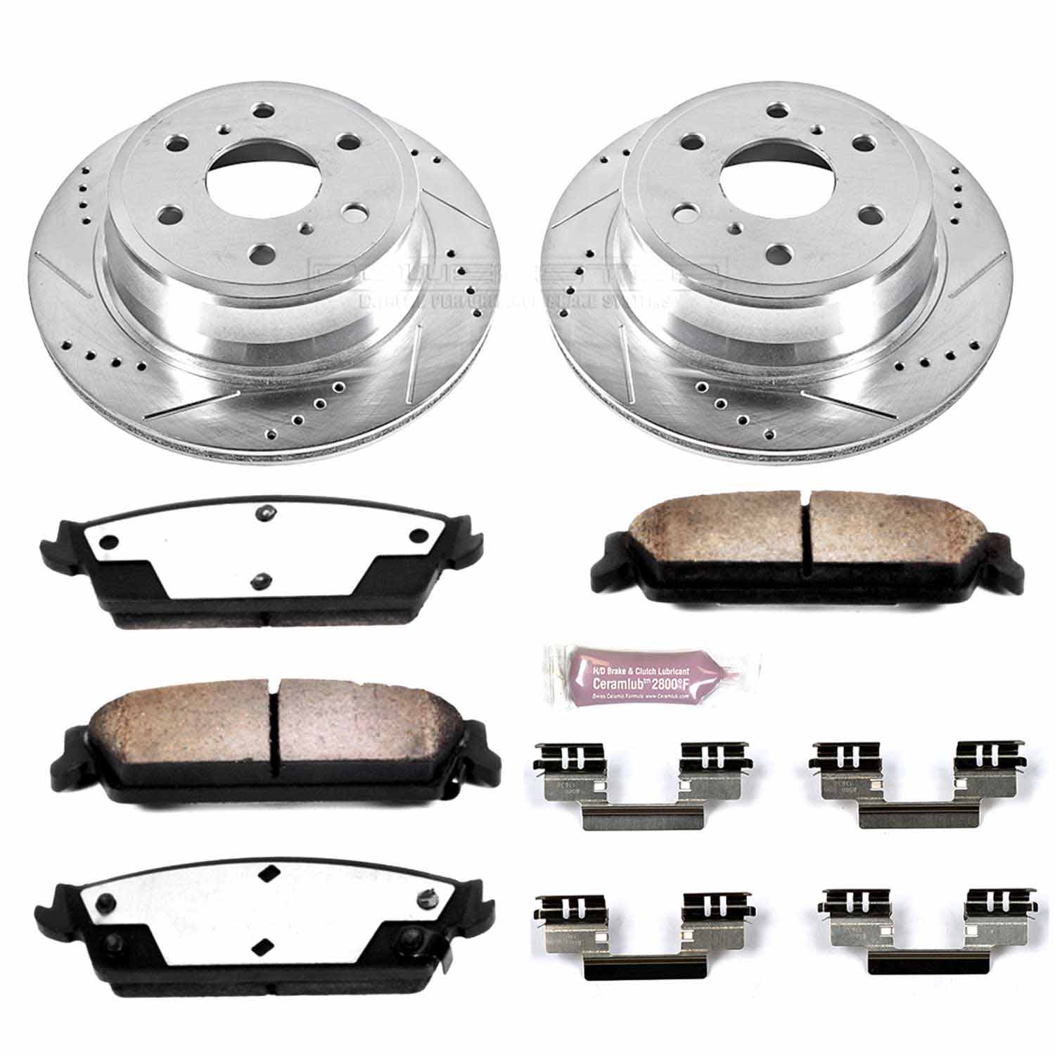 PowerStop Z36 Rear Brake Kit Cadillac Escalade/ Escalade ESV / Escalade EXT (07-14) Performance Rotors & Pads K2083-36