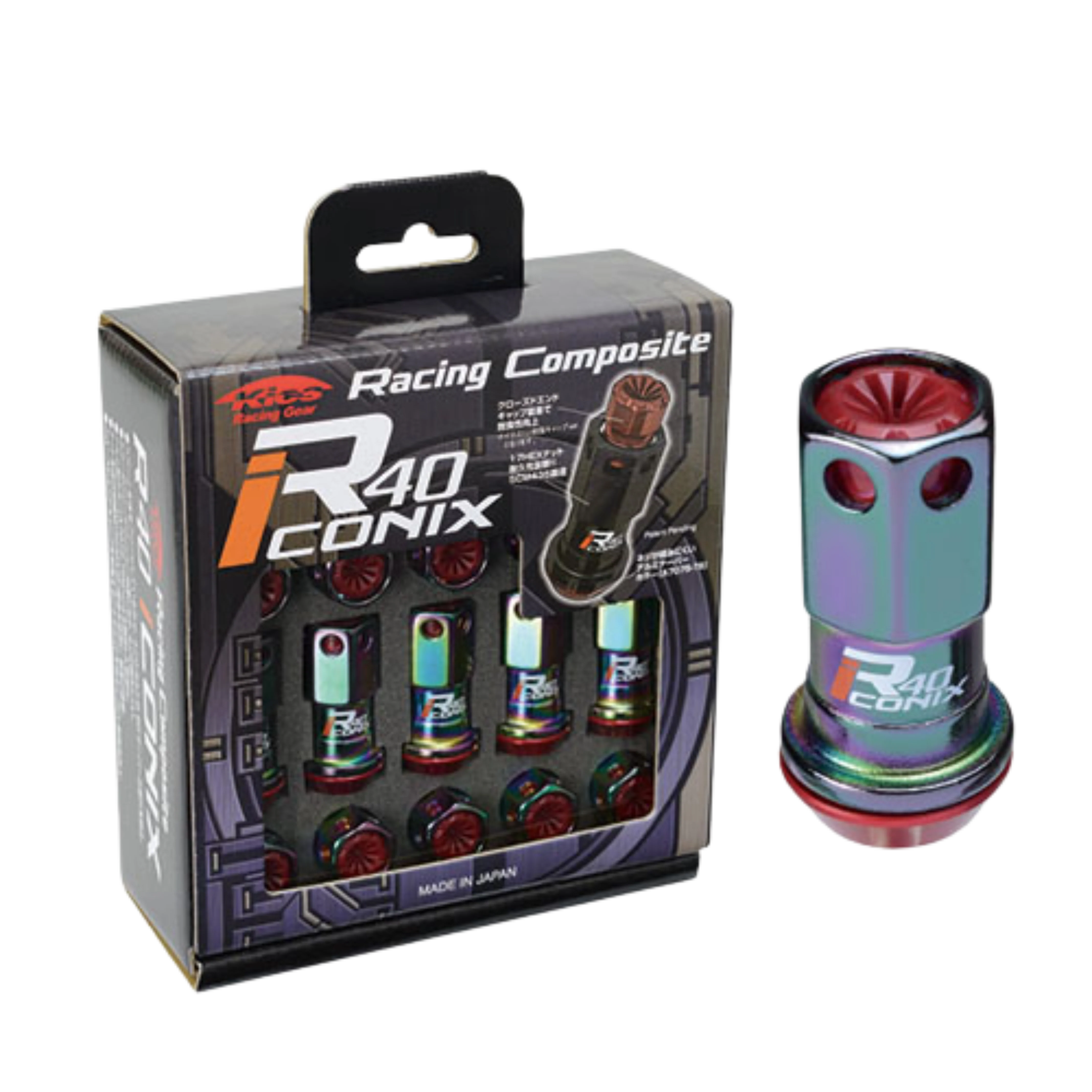 Project Kics Lug Nuts Set [R40 Iconix Racing Composite] 12X1.5 or 12X1.25 - Image 10