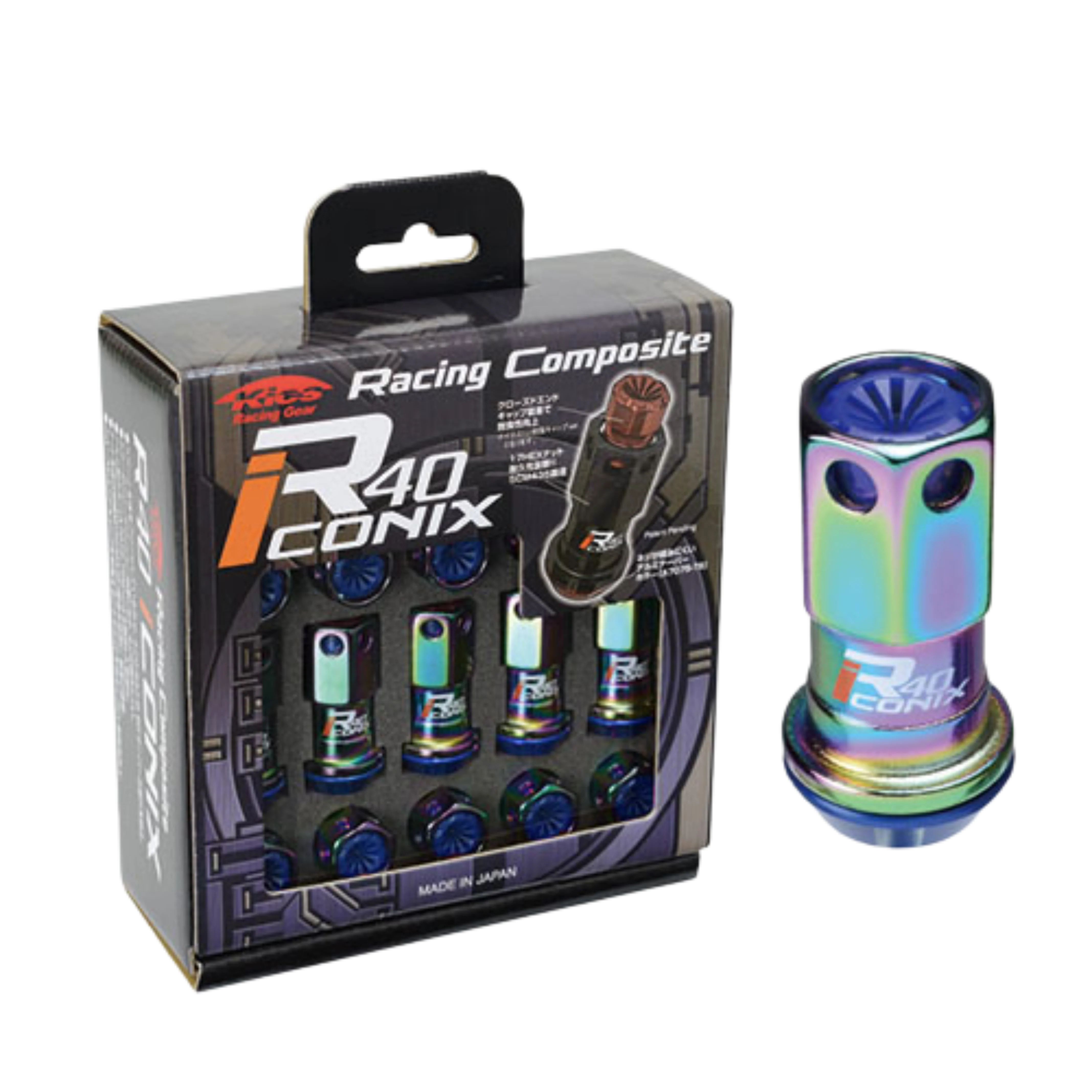 Project Kics Lug Nuts Set [R40 Iconix Racing Composite] 12X1.5 or 12X1.25 - Image 11