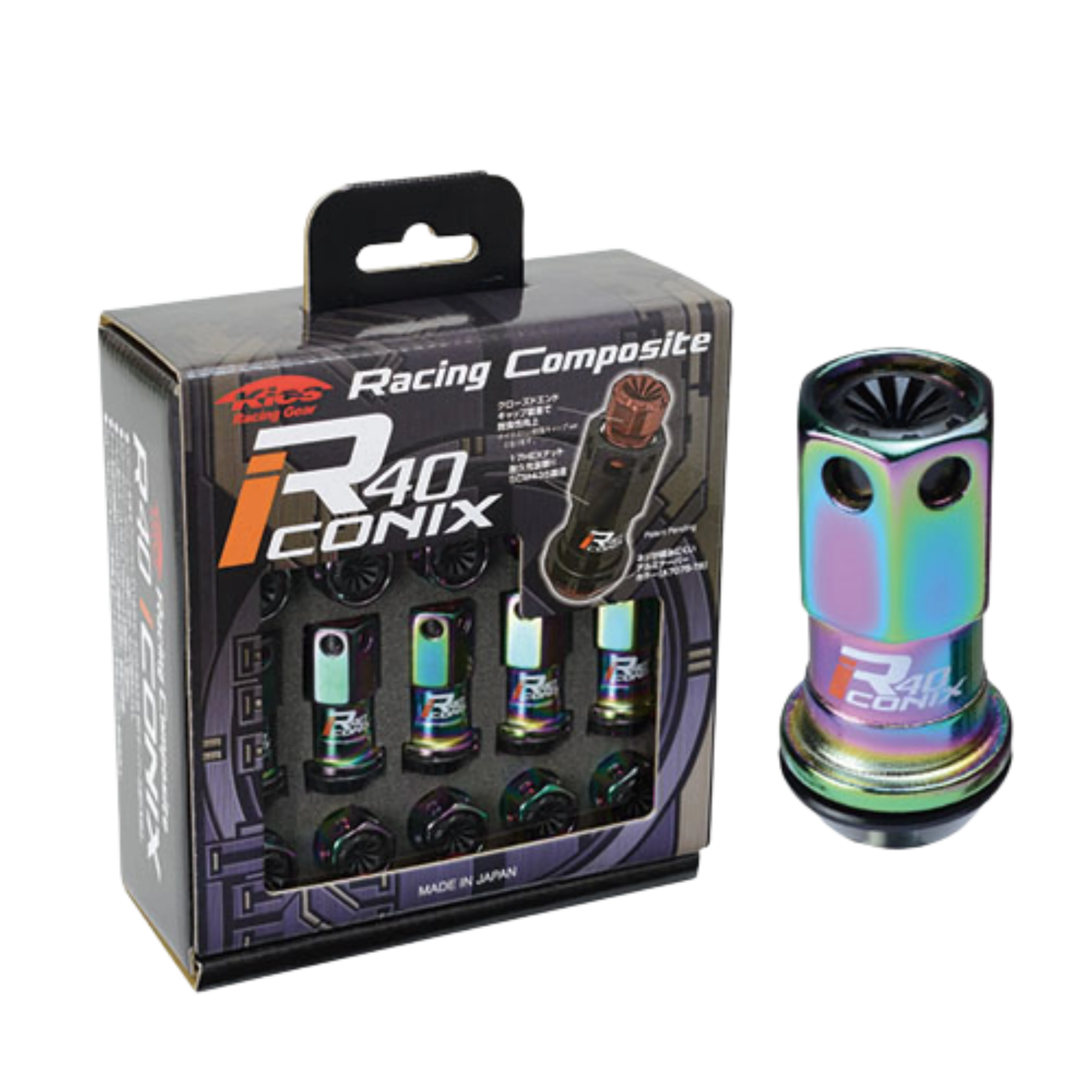 Project Kics Lug Nuts Set [R40 Iconix Racing Composite] 12X1.5 or 12X1.25 - Image 12