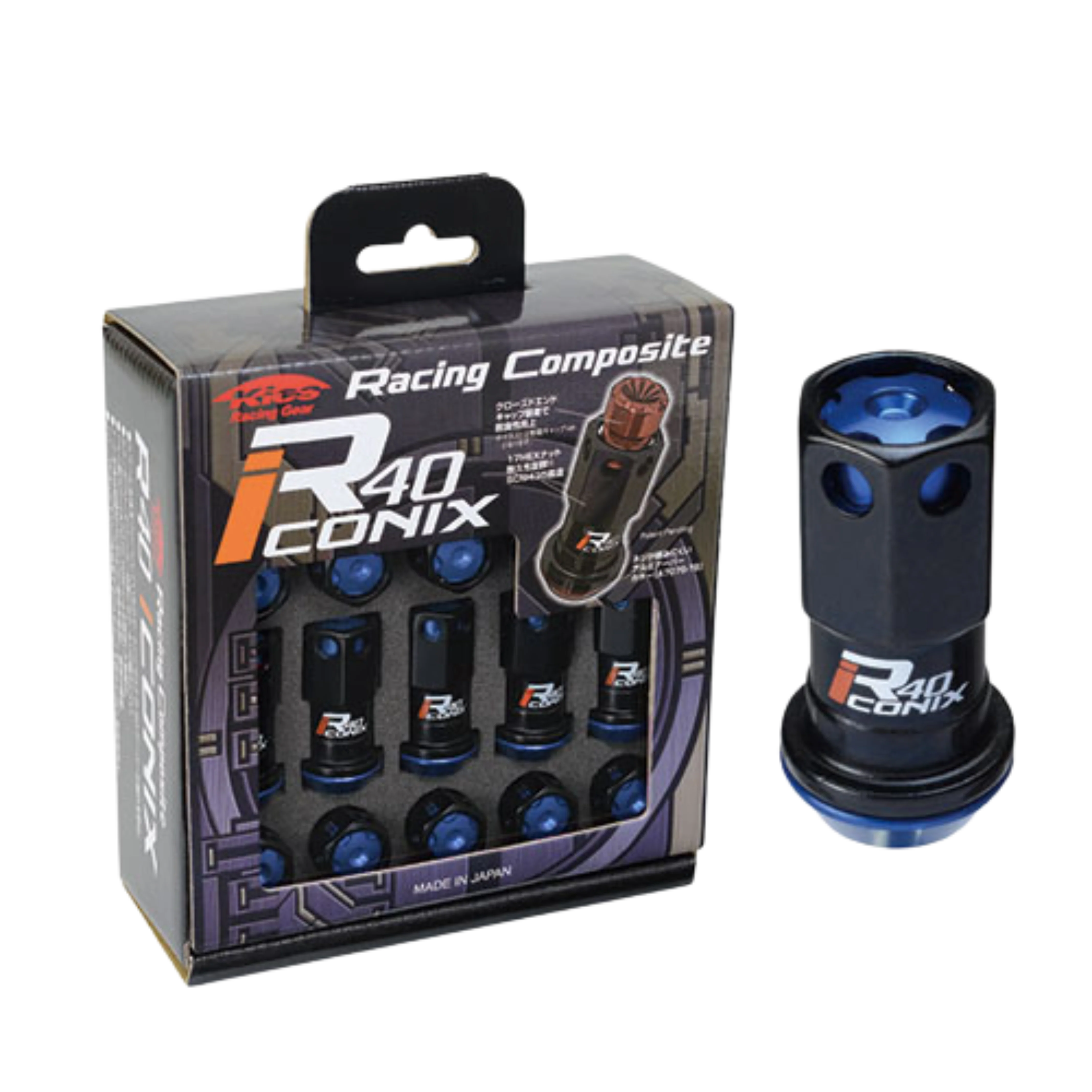 Project Kics Lug Nuts Set [R40 Iconix Racing Composite] 12X1.5 or 12X1.25 - Image 2