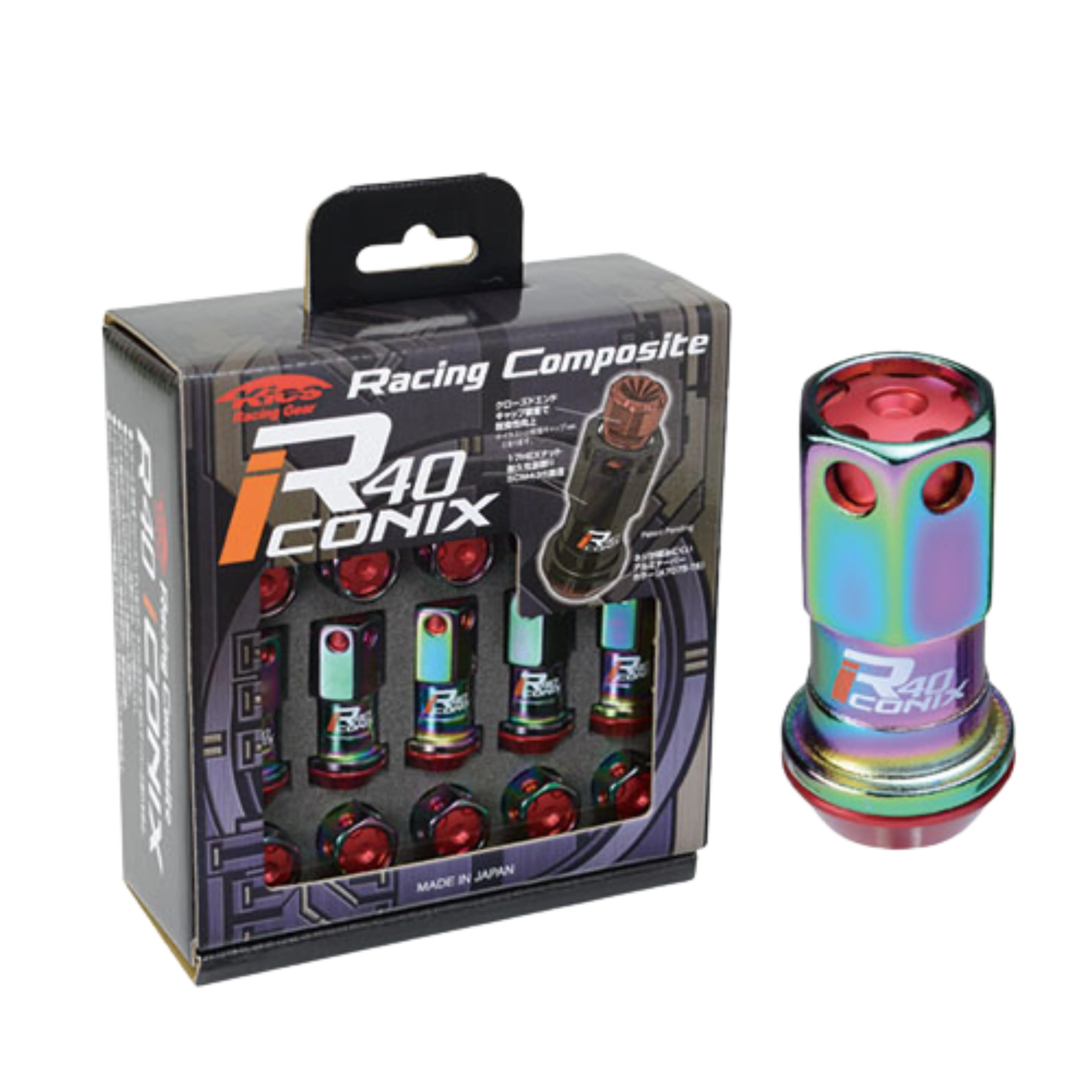 Project Kics Lug Nuts Set [R40 Iconix Racing Composite] 12X1.5 or 12X1.25 - Image 4