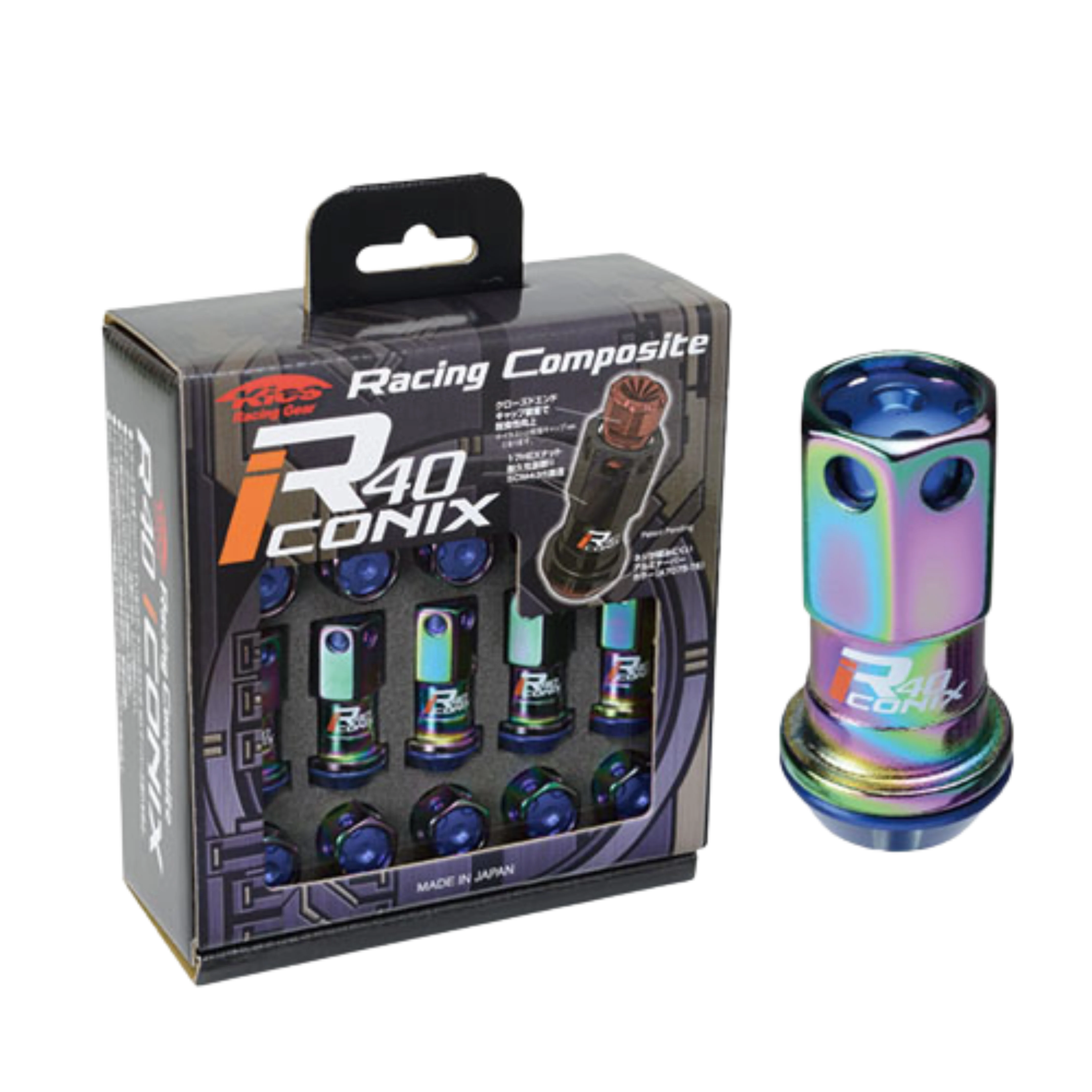 Project Kics Lug Nuts Set [R40 Iconix Racing Composite] 12X1.5 or 12X1.25 - Image 5