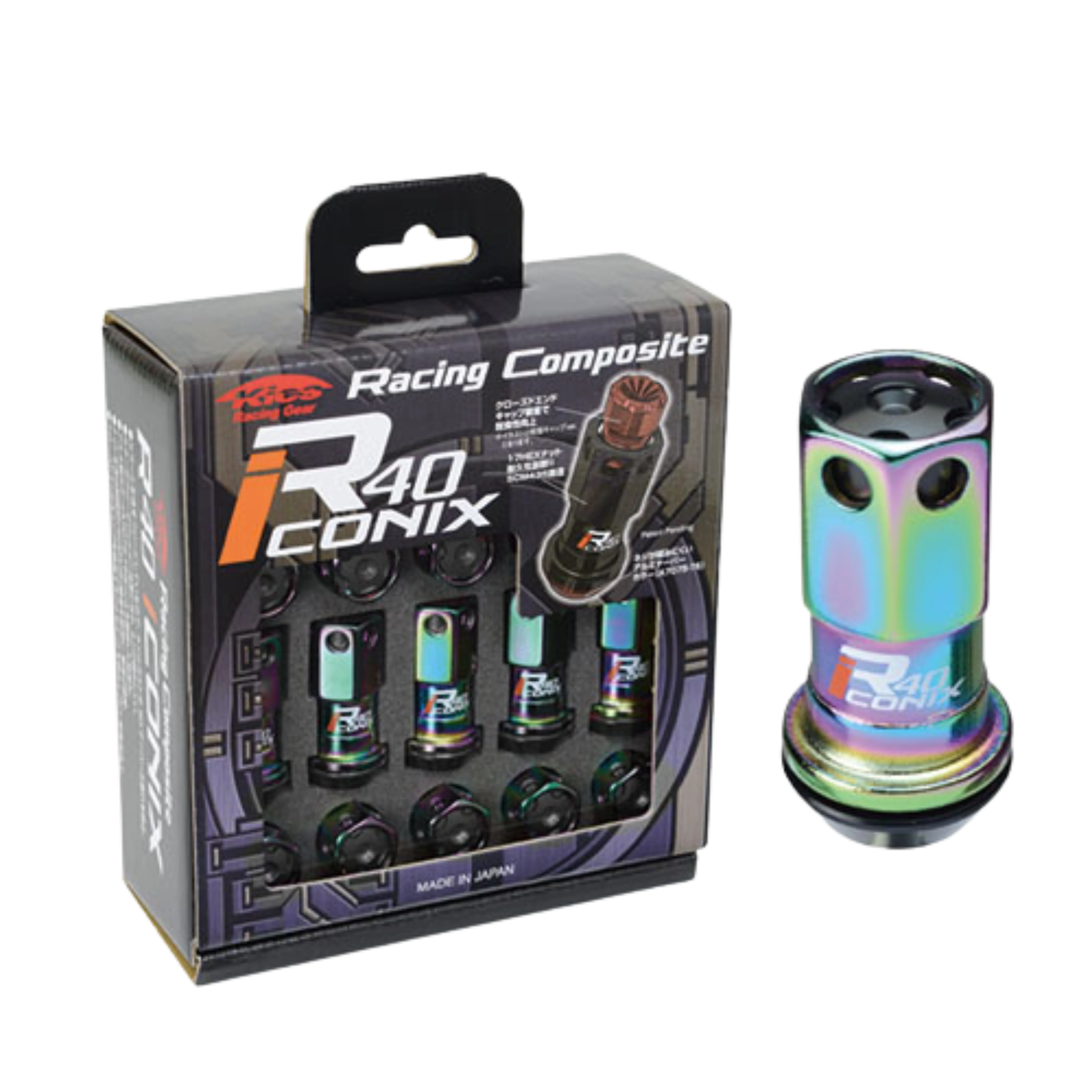 Project Kics Lug Nuts Set [R40 Iconix Racing Composite] 12X1.5 or 12X1.25 - Image 6