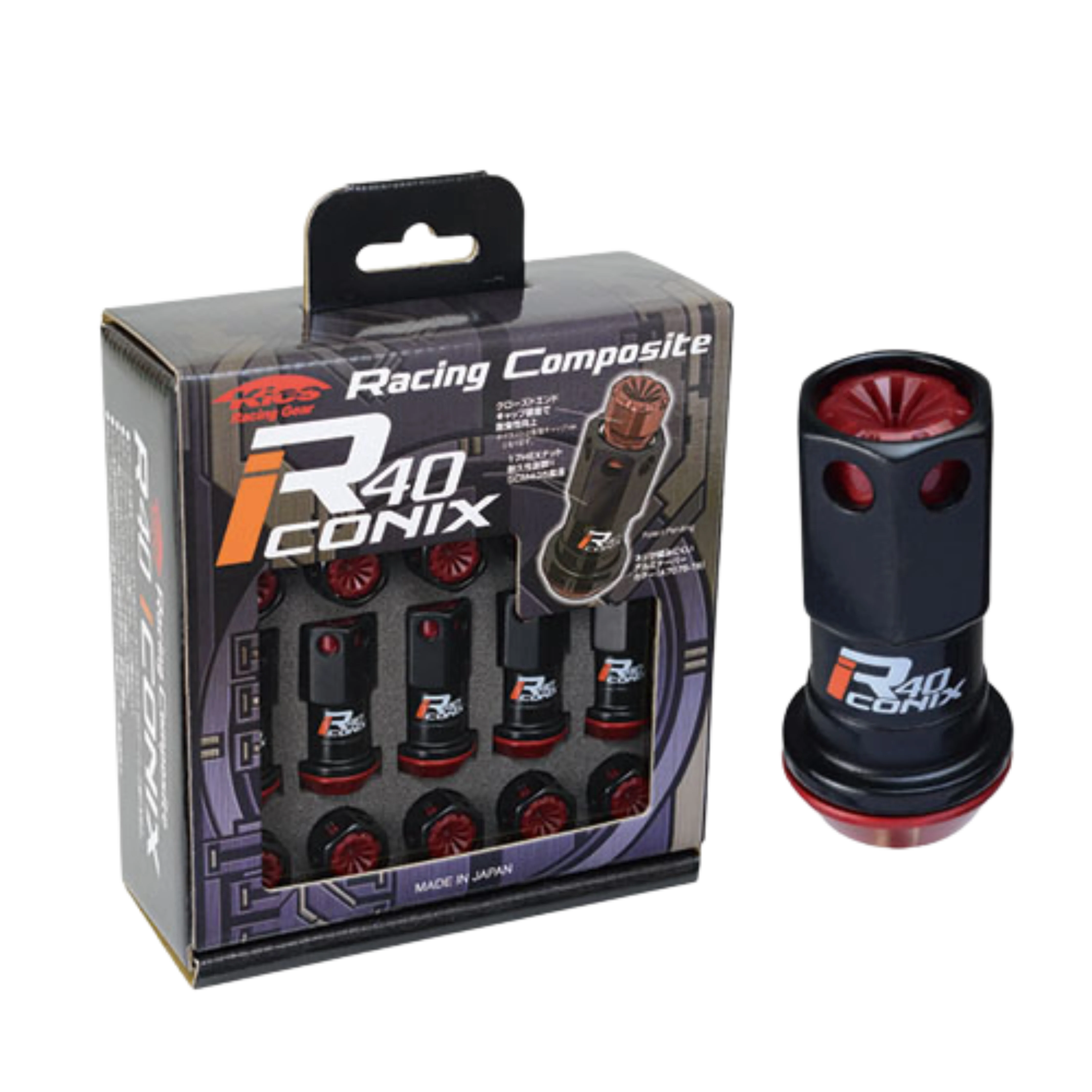 Project Kics Lug Nuts Set [R40 Iconix Racing Composite] 12X1.5 or 12X1.25 - Image 7