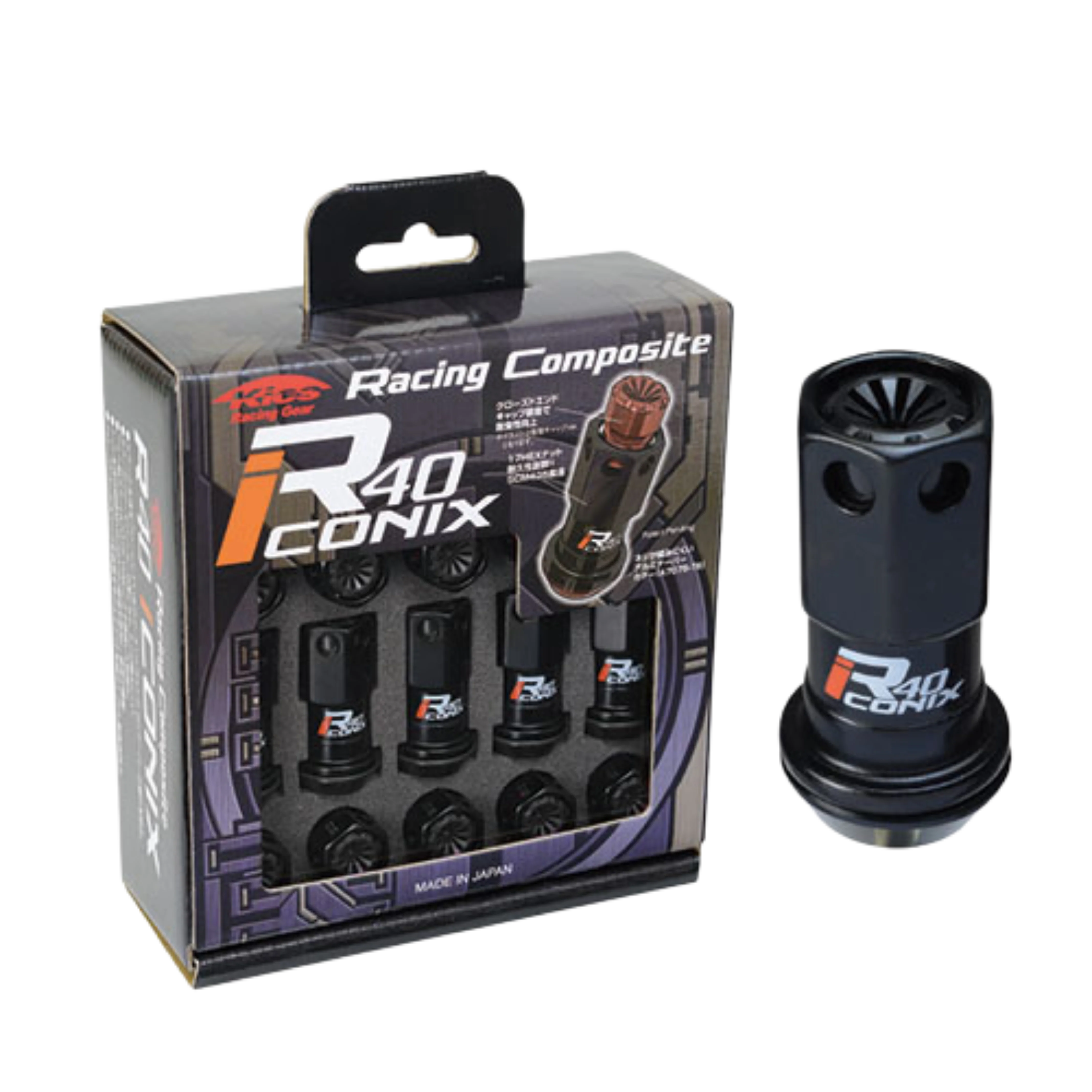 Project Kics Lug Nuts Set [R40 Iconix Racing Composite] 12X1.5 or 12X1.25 - Image 9
