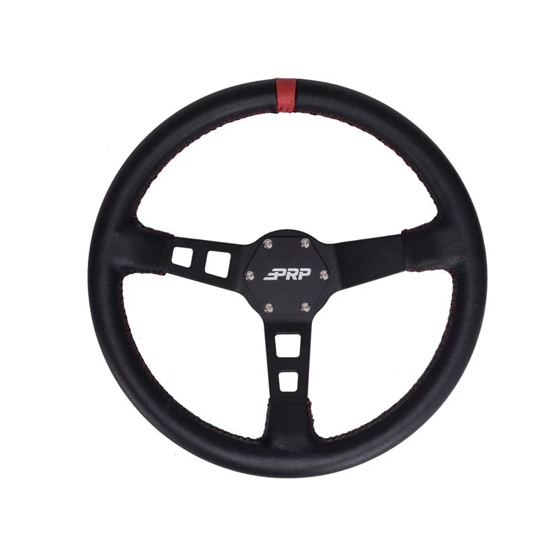 PRP Deep Dish Steering Wheel [6 Point Bolt Pattern] Leather or Suede - Image 3